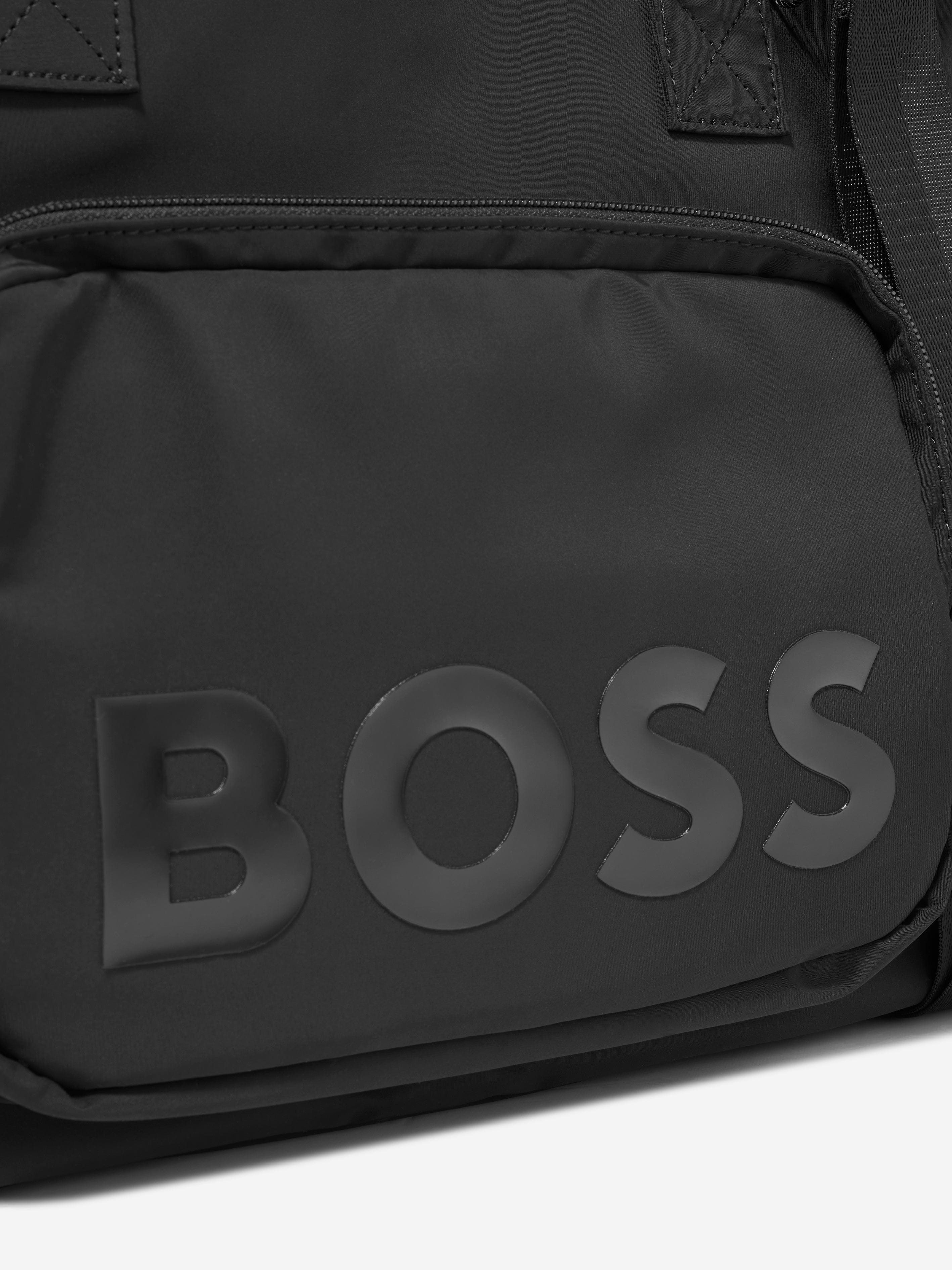 BOSS Baby Logo Changing Bag in Black