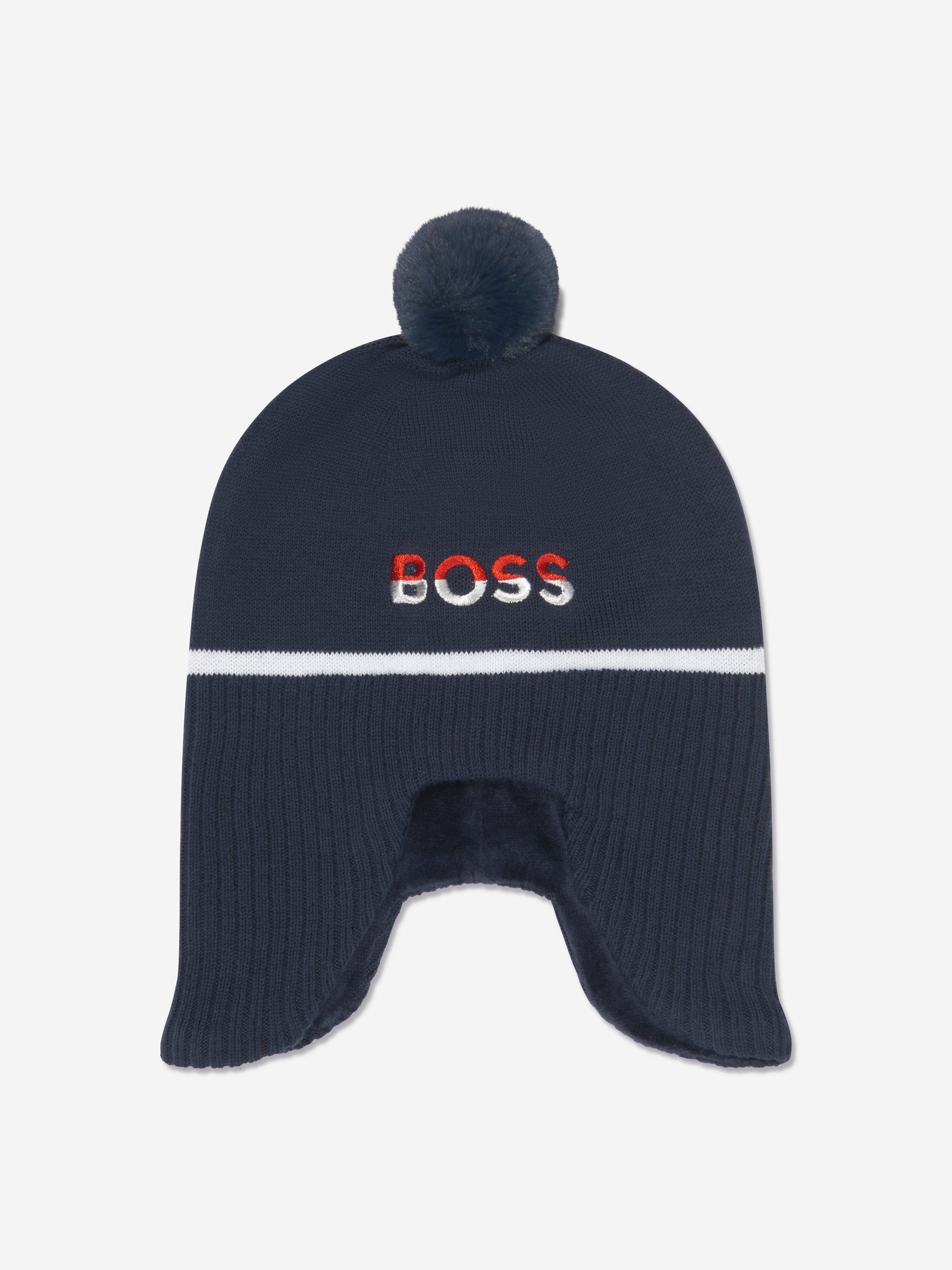 BOSS Baby Boys Pull On Hat in Navy