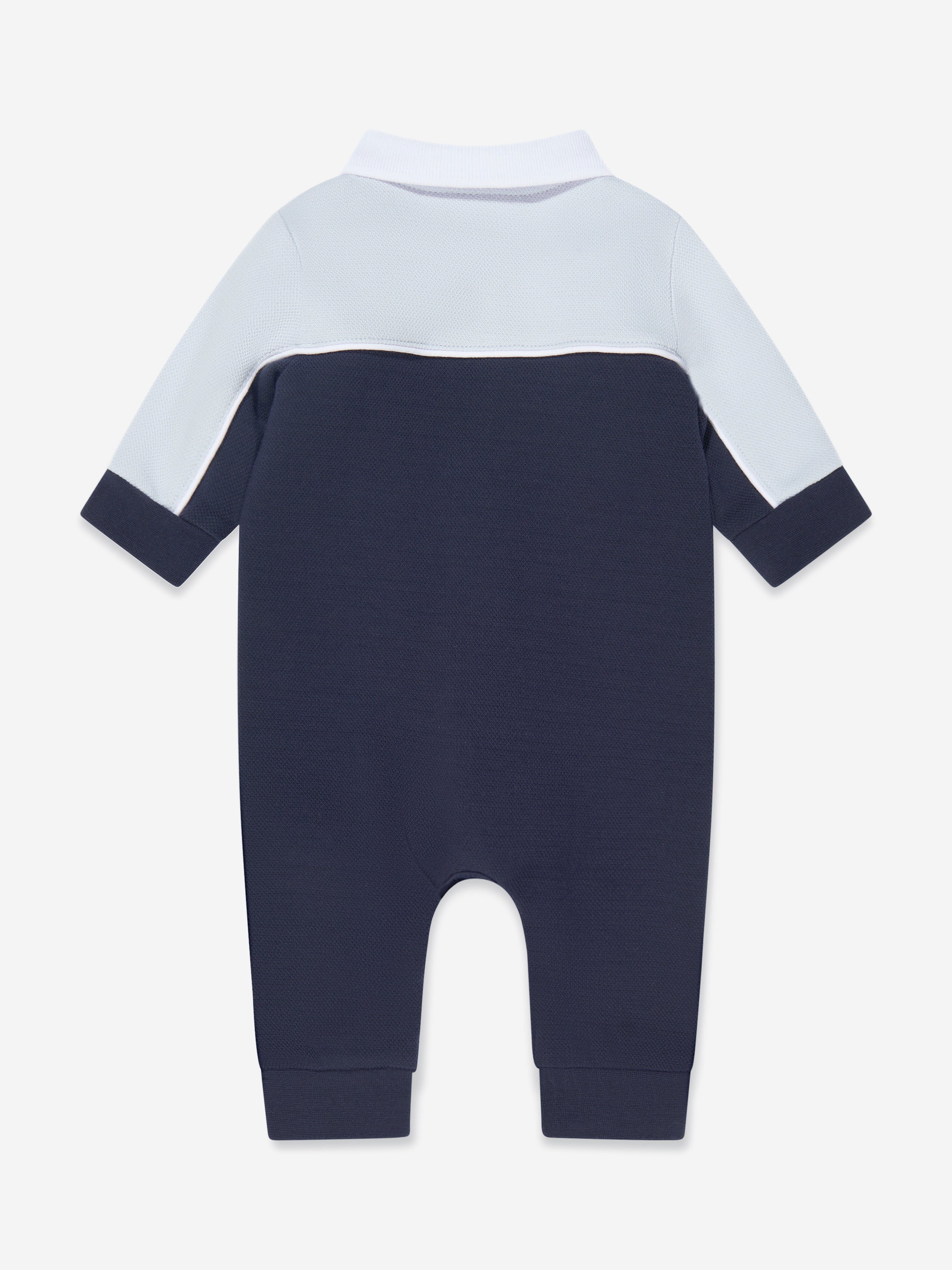 BOSS Baby Boys Logo Romper in Navy