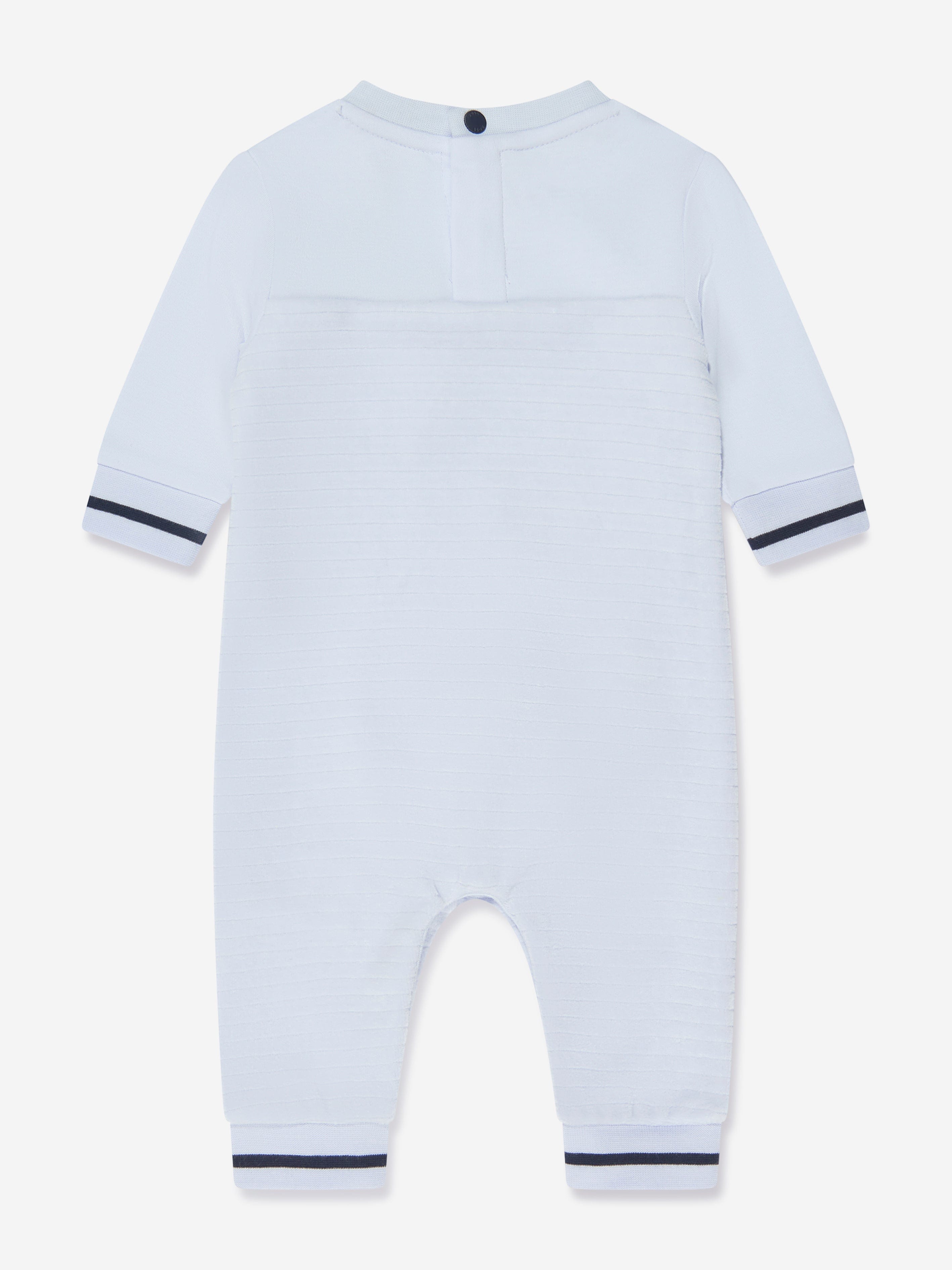 BOSS Baby Boys Striped Romper in Blue