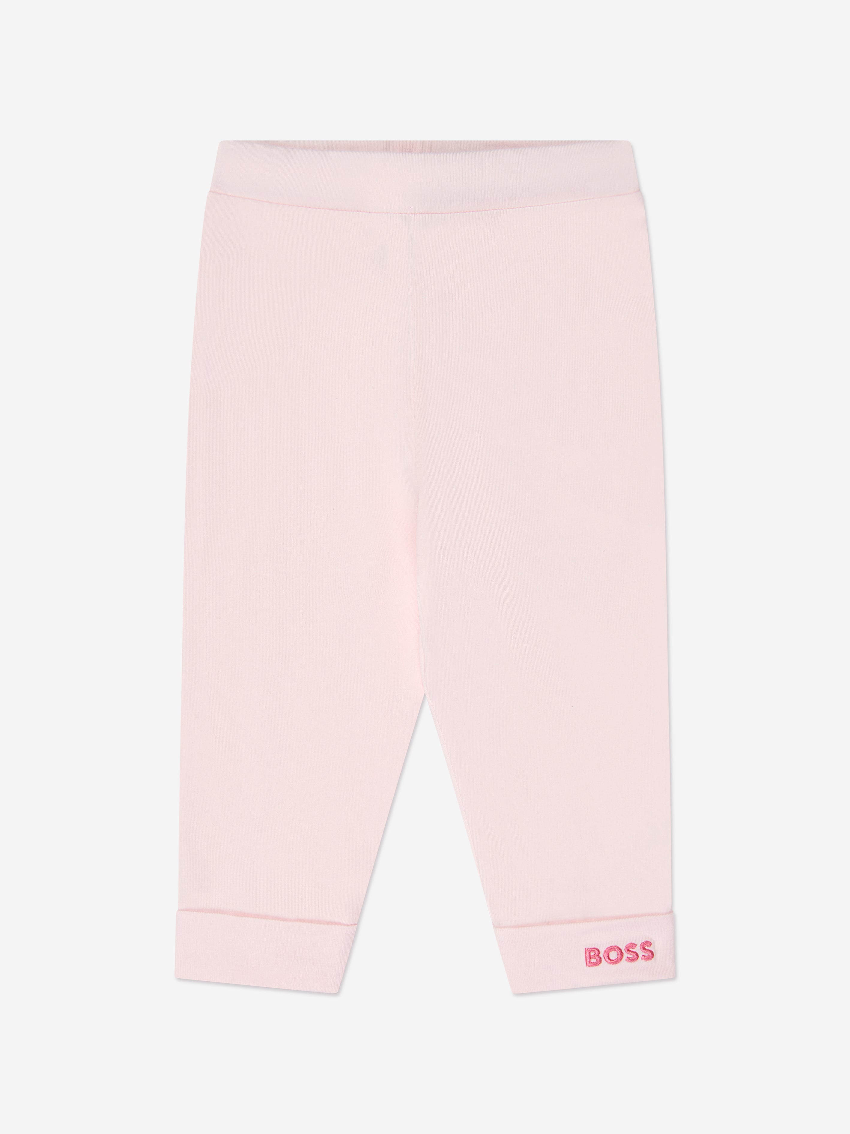 BOSS Baby Girls Logo Leggings in Pink