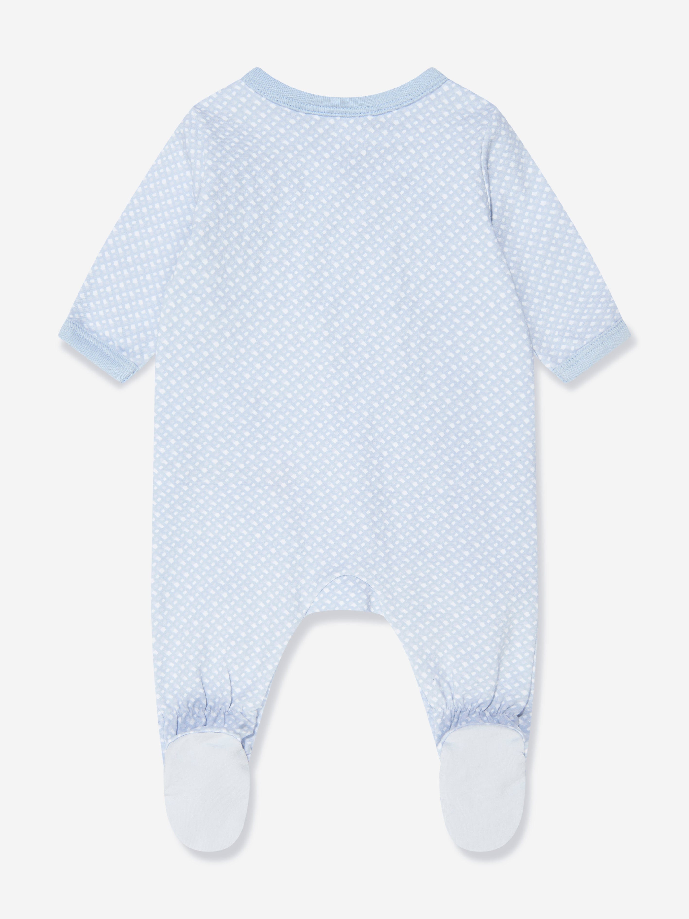 BOSS Baby Boys Monogram Babygrow in Blue