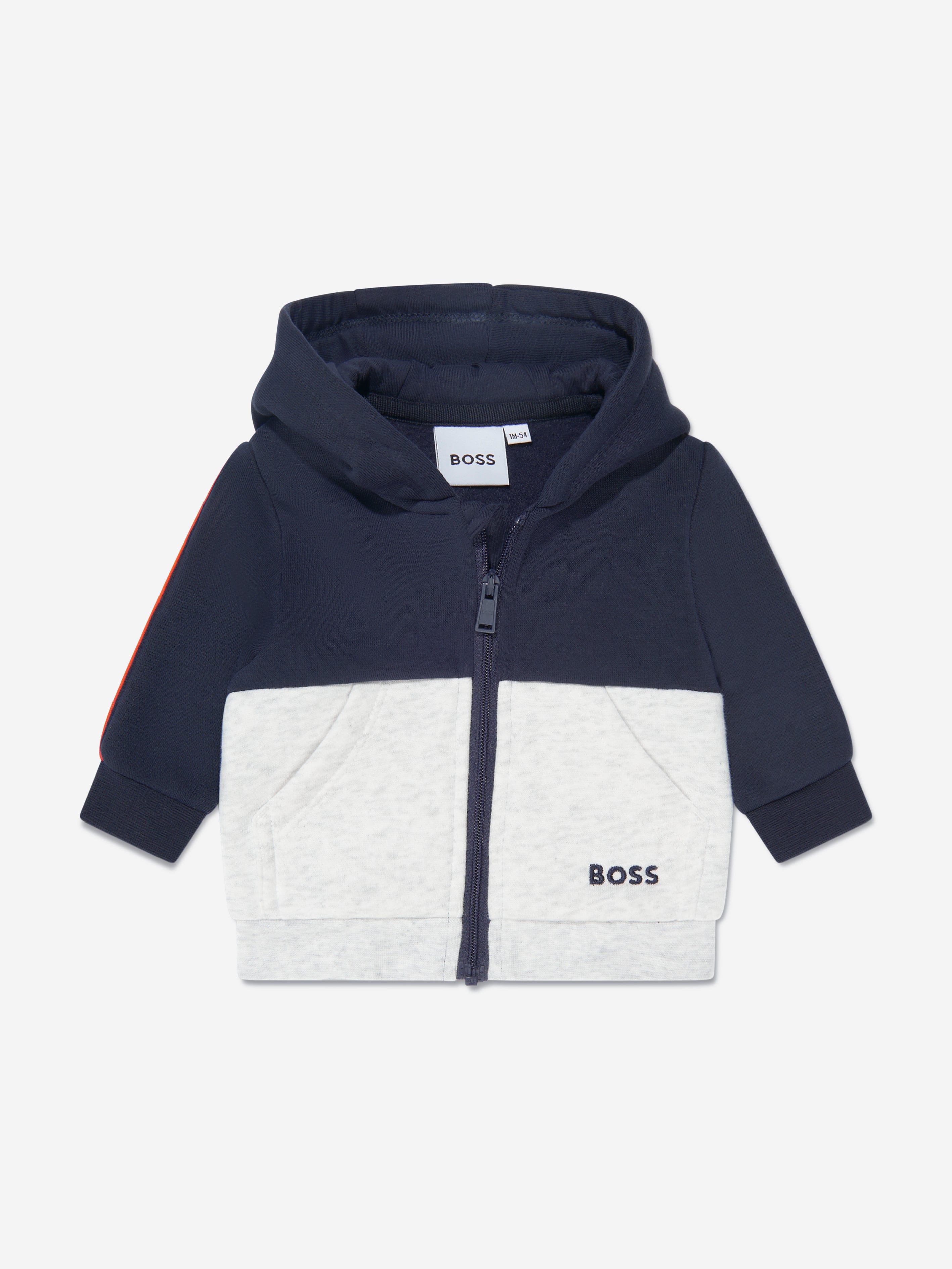 BOSS Baby Boys Contrast Tracksuit in Navy