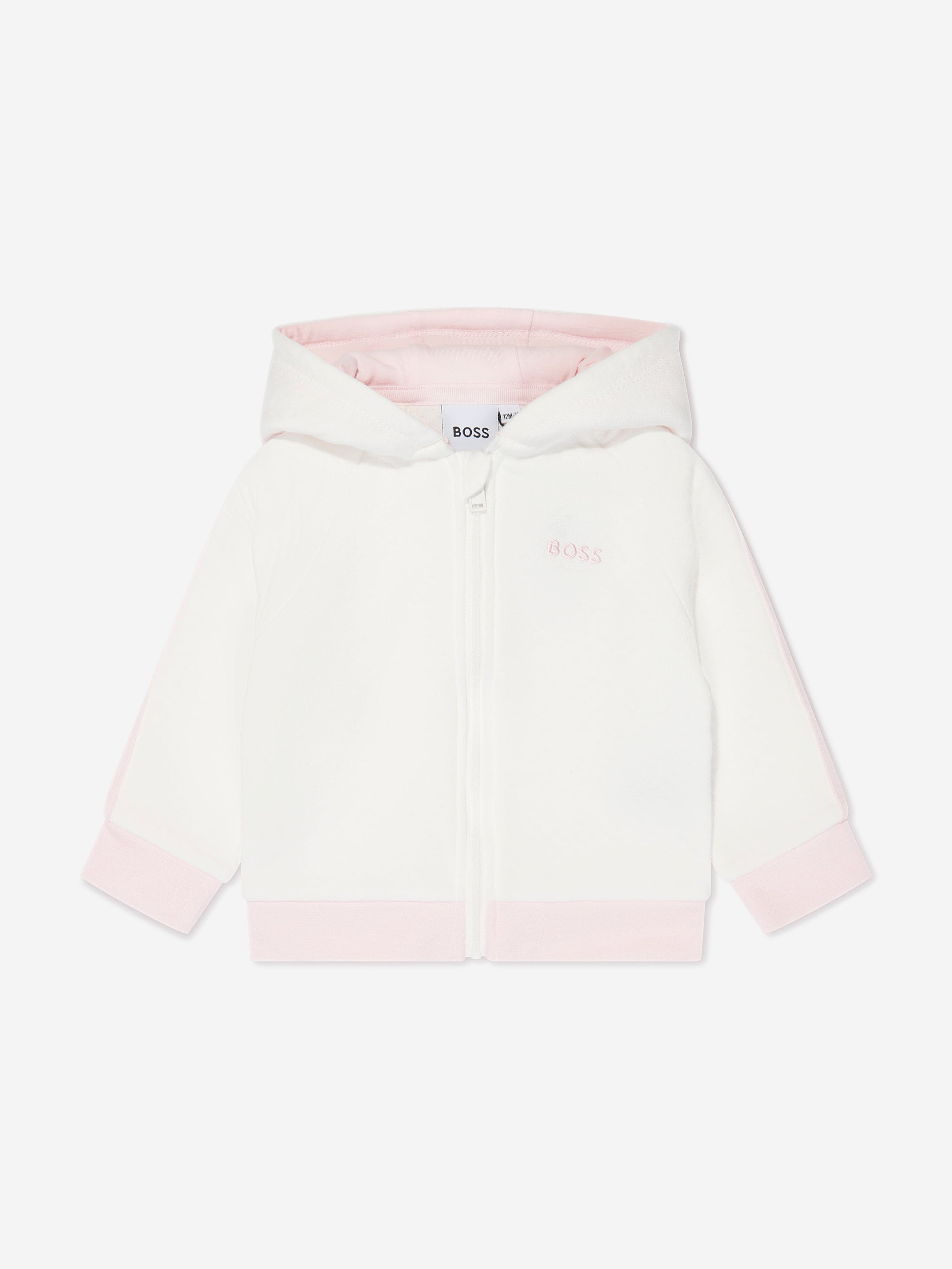 BOSS Baby Girls Tracksuit in Ivory