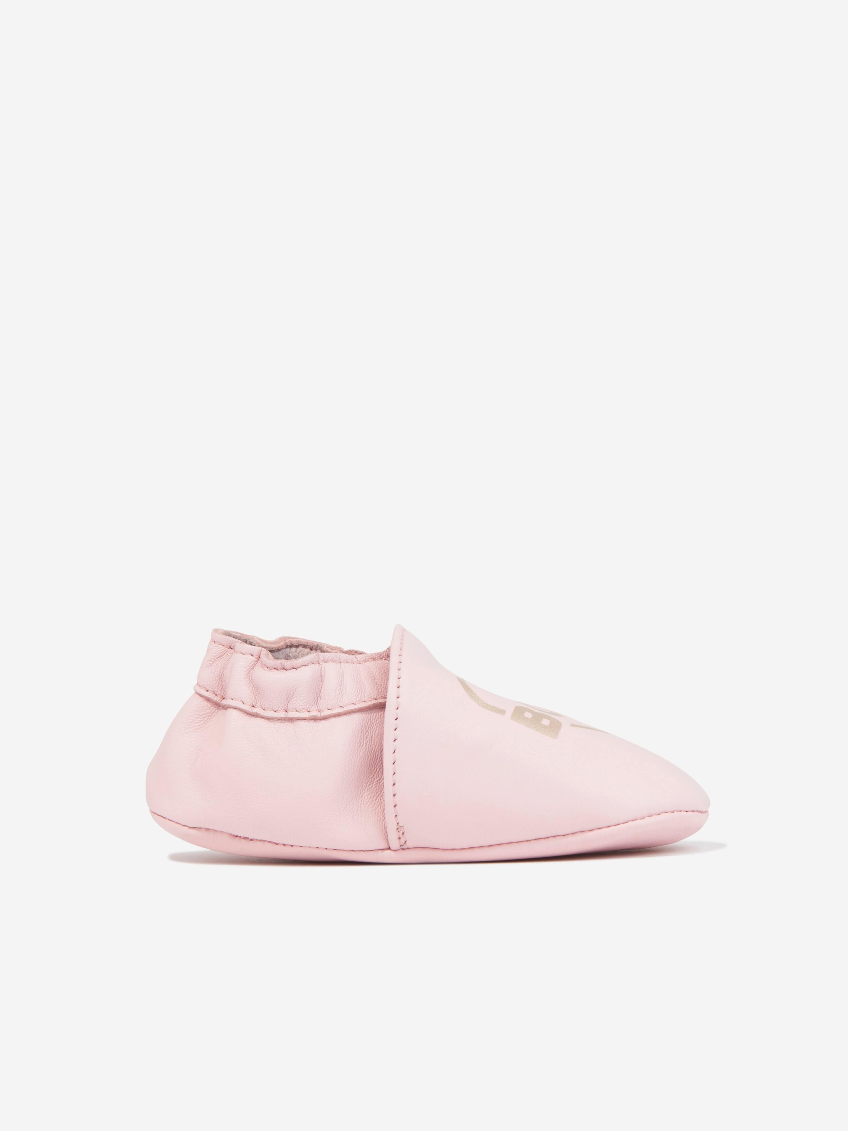 BOSS Baby Girls Leather Pre-Walker Shoes in Pink