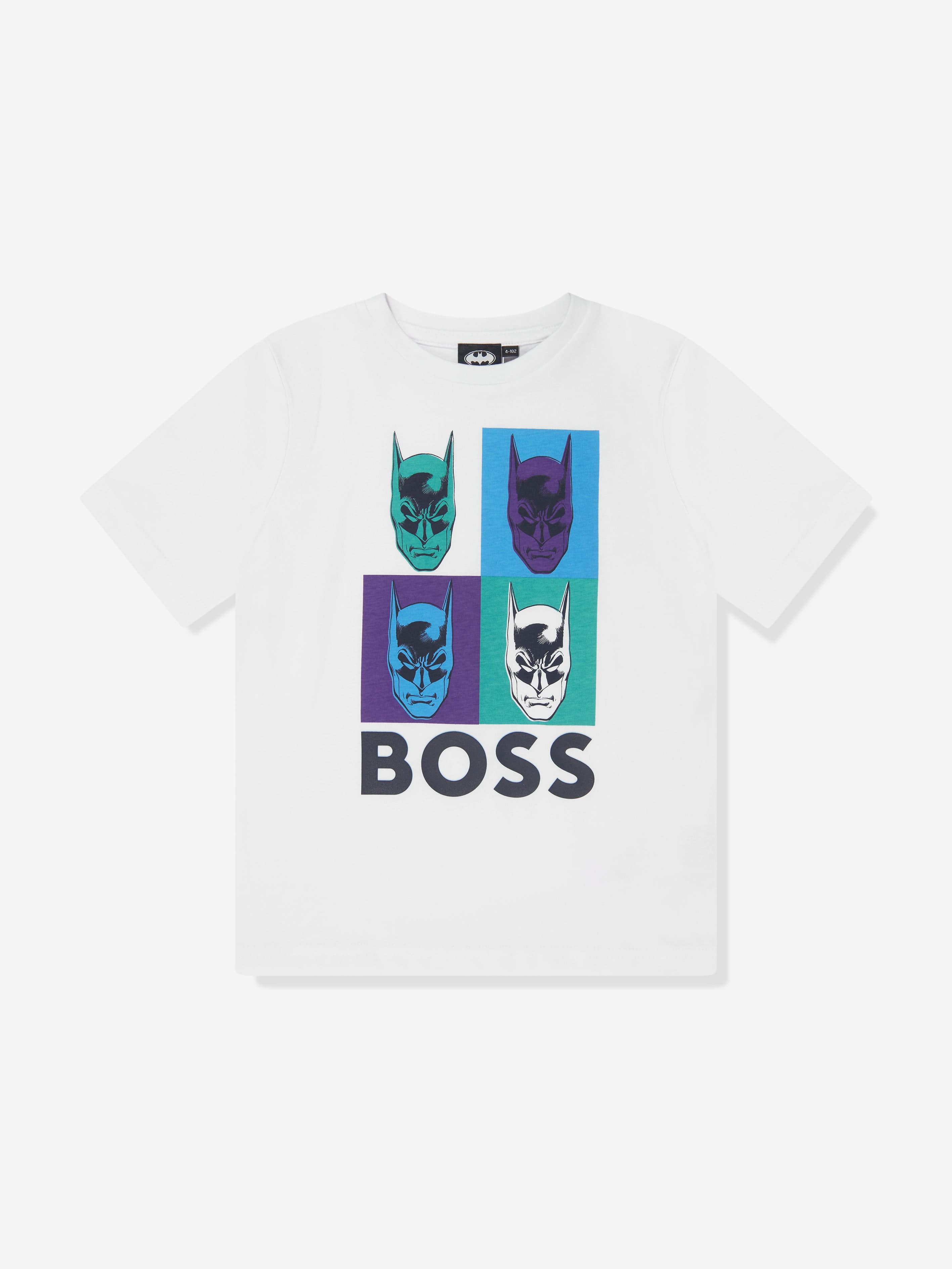 BOSS Boys Batman Logo T-Shirt in White