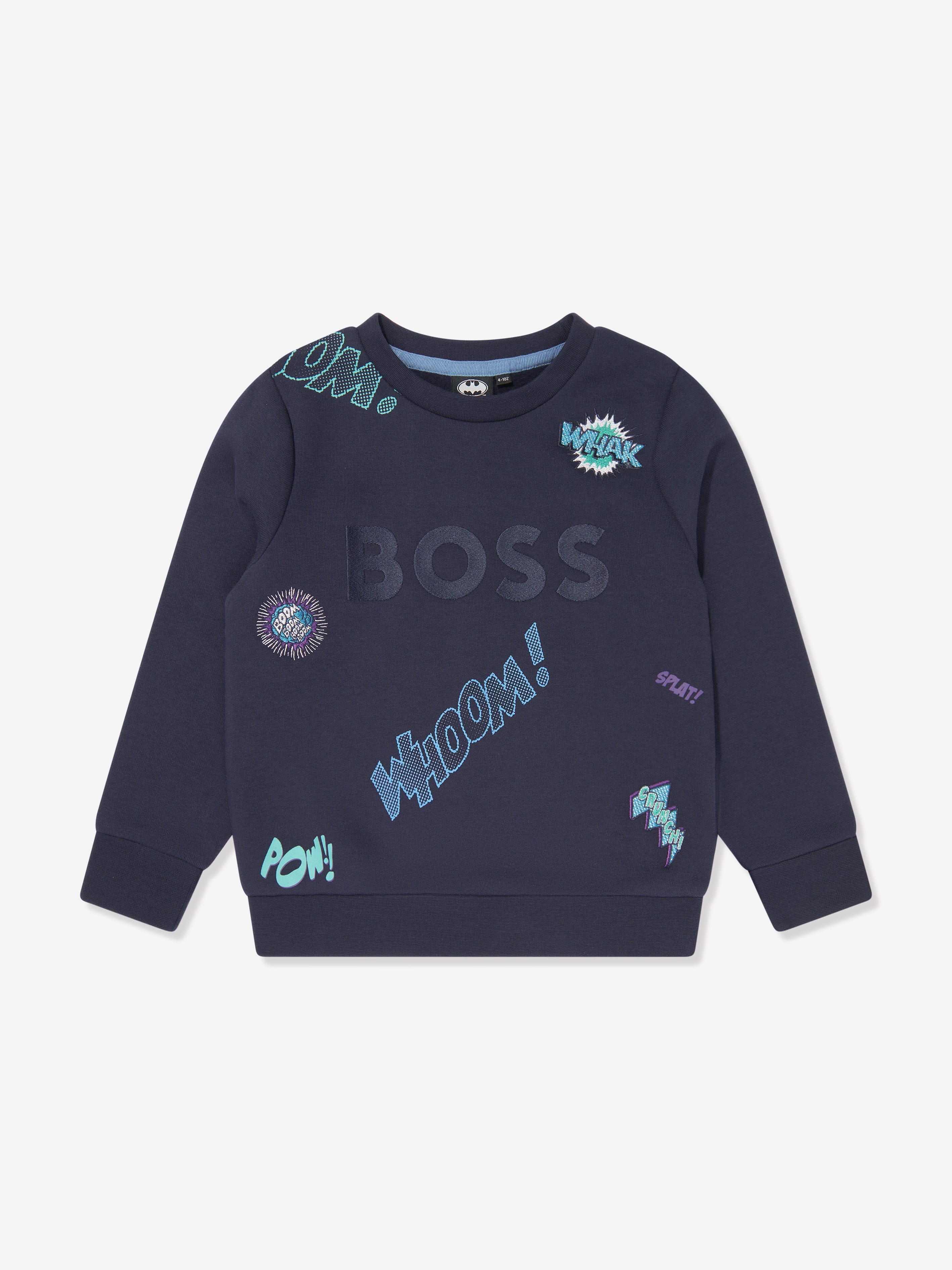 BOSS Boys Logo Sweatshirt in Navy