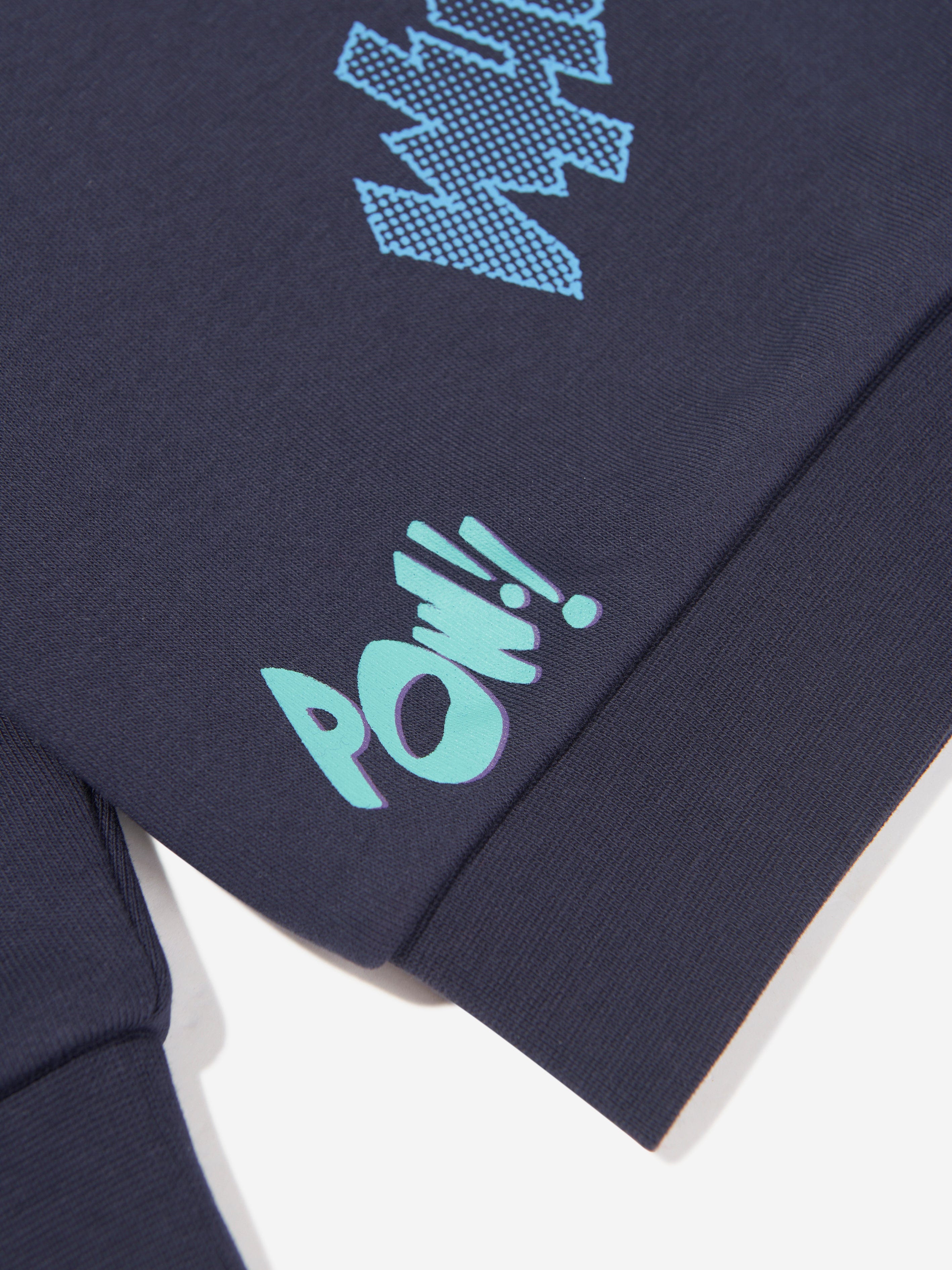 BOSS Boys Logo Sweatshirt in Navy