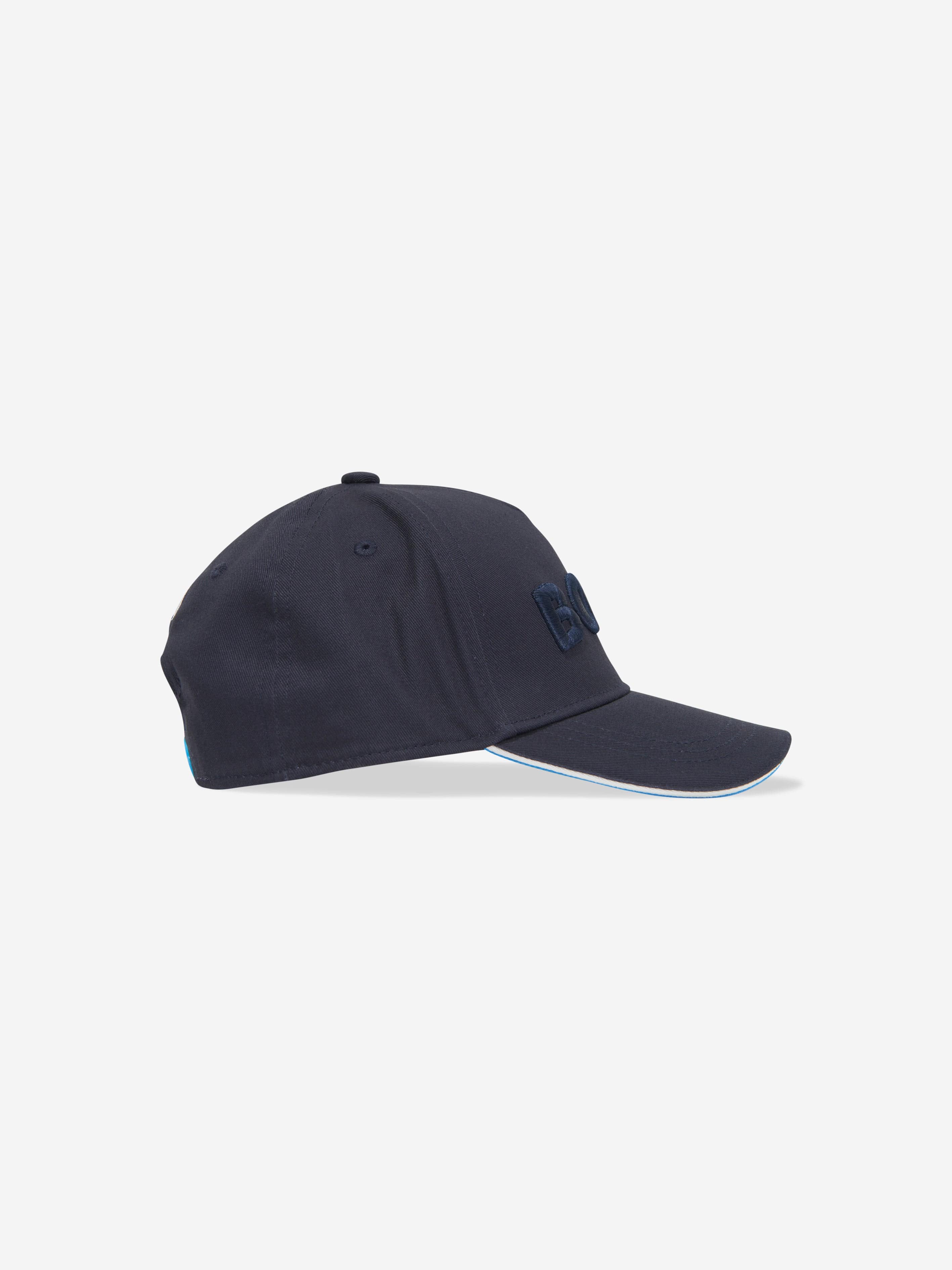 BOSS Boys Logo Cap in Navy