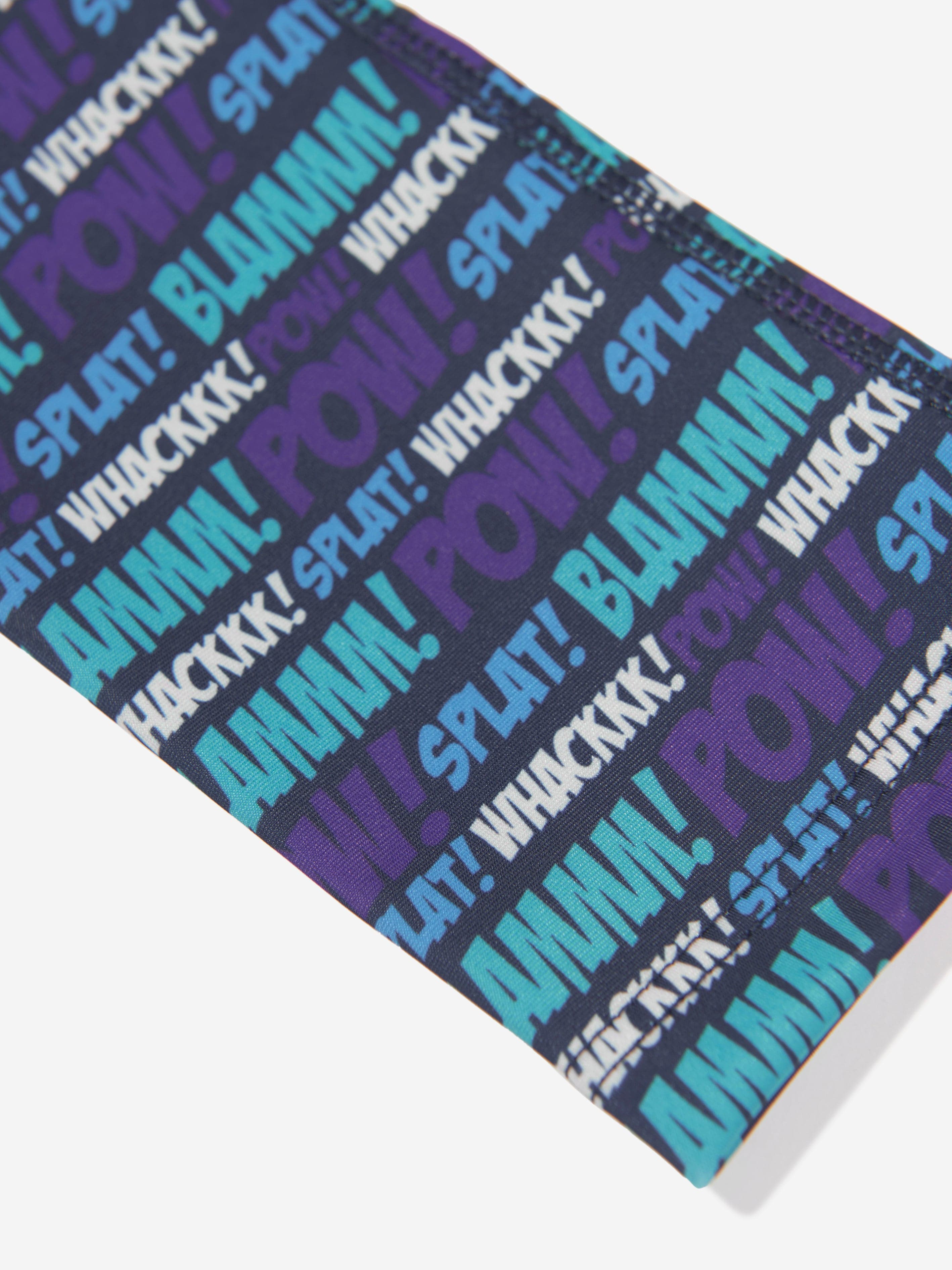 BOSS Girls Comic Pop Art Leggings in Navy