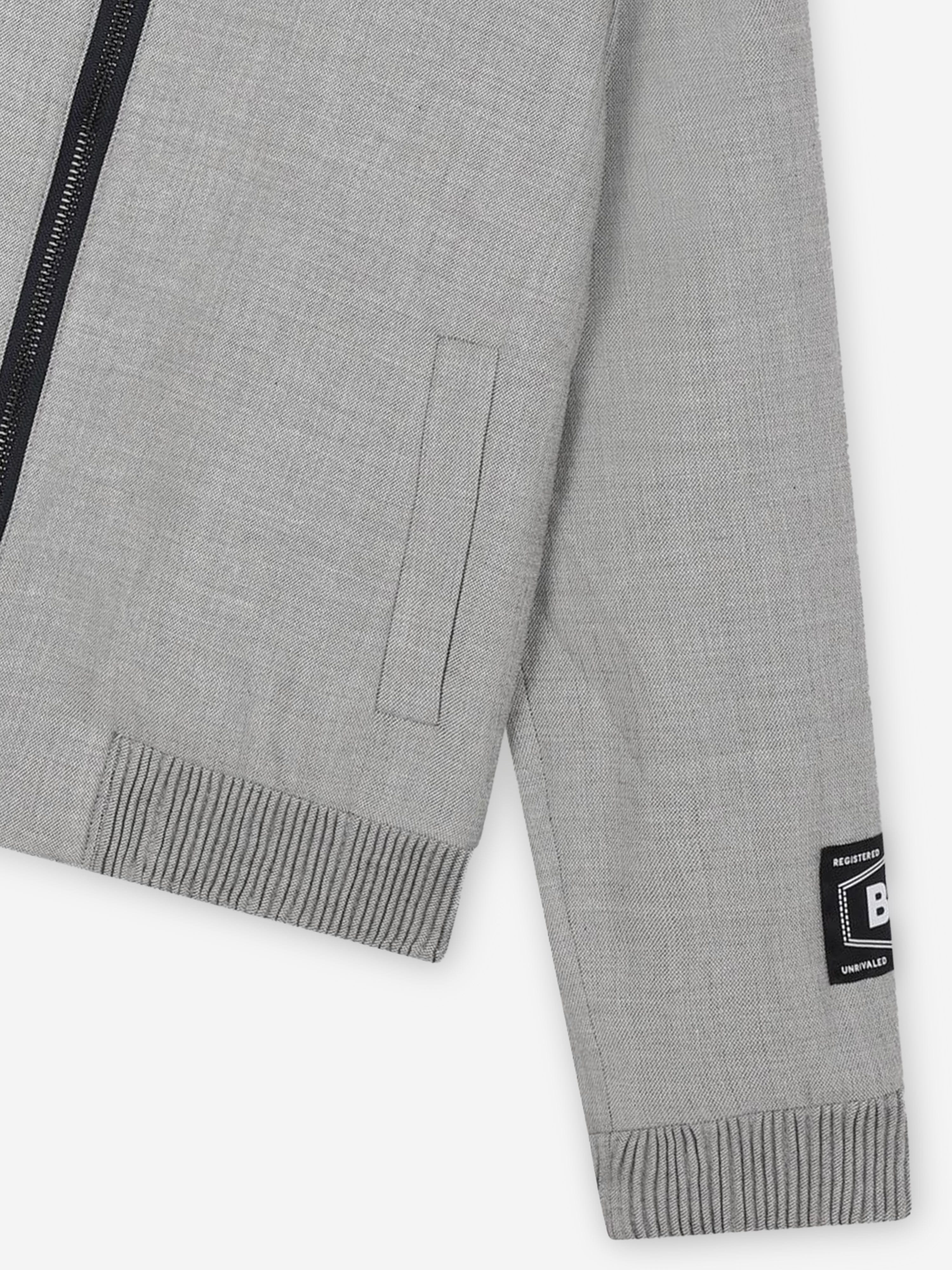 BOSS Boys Suit Jacket in Grey