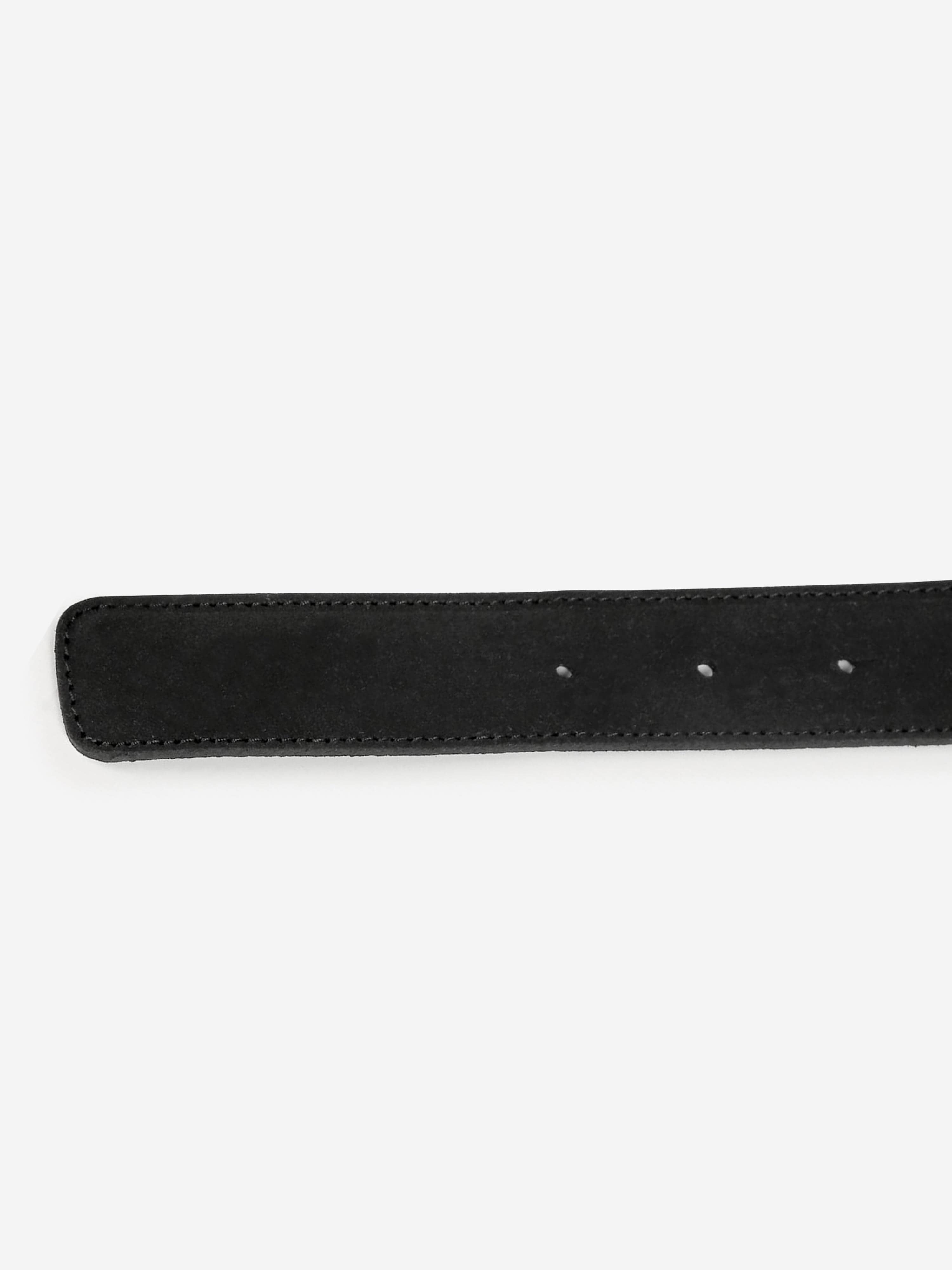 BOSS Boys Leather Logo Belt in Black