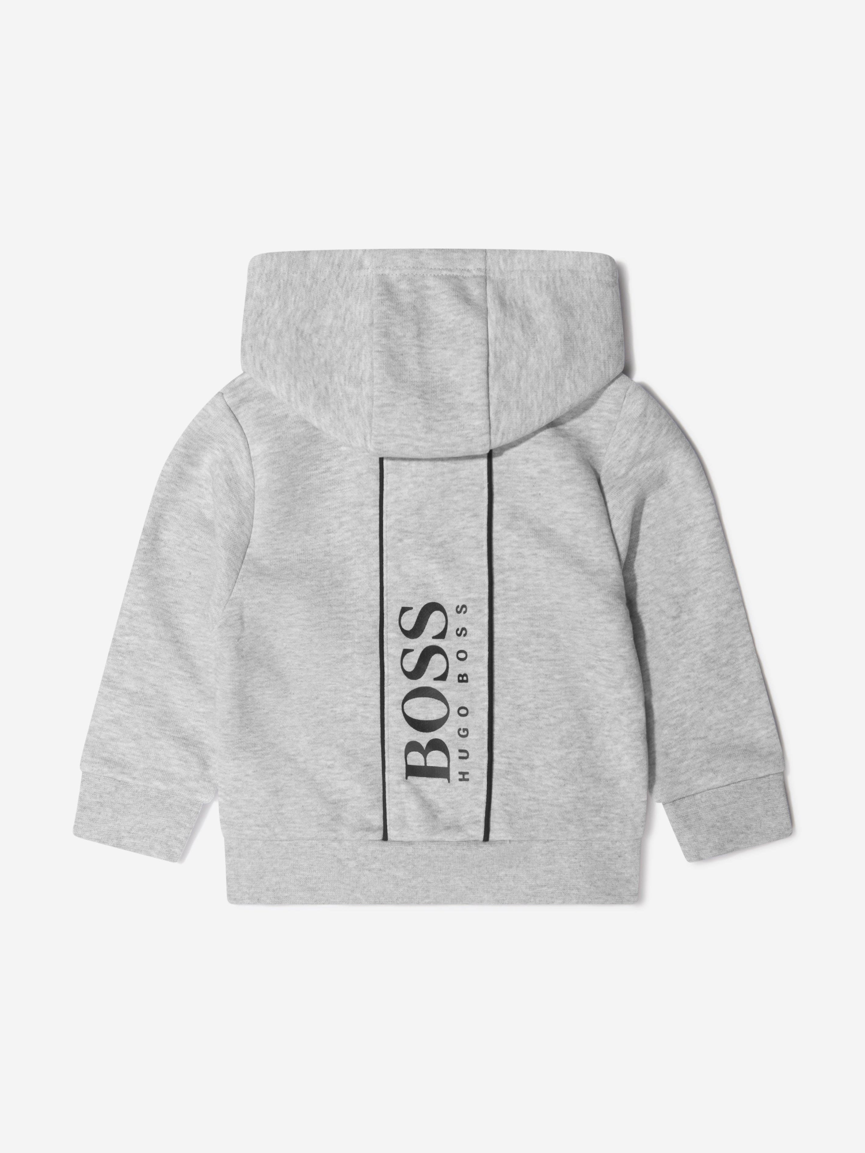 BOSS Baby Boys Cotton Logo Zip Up Top