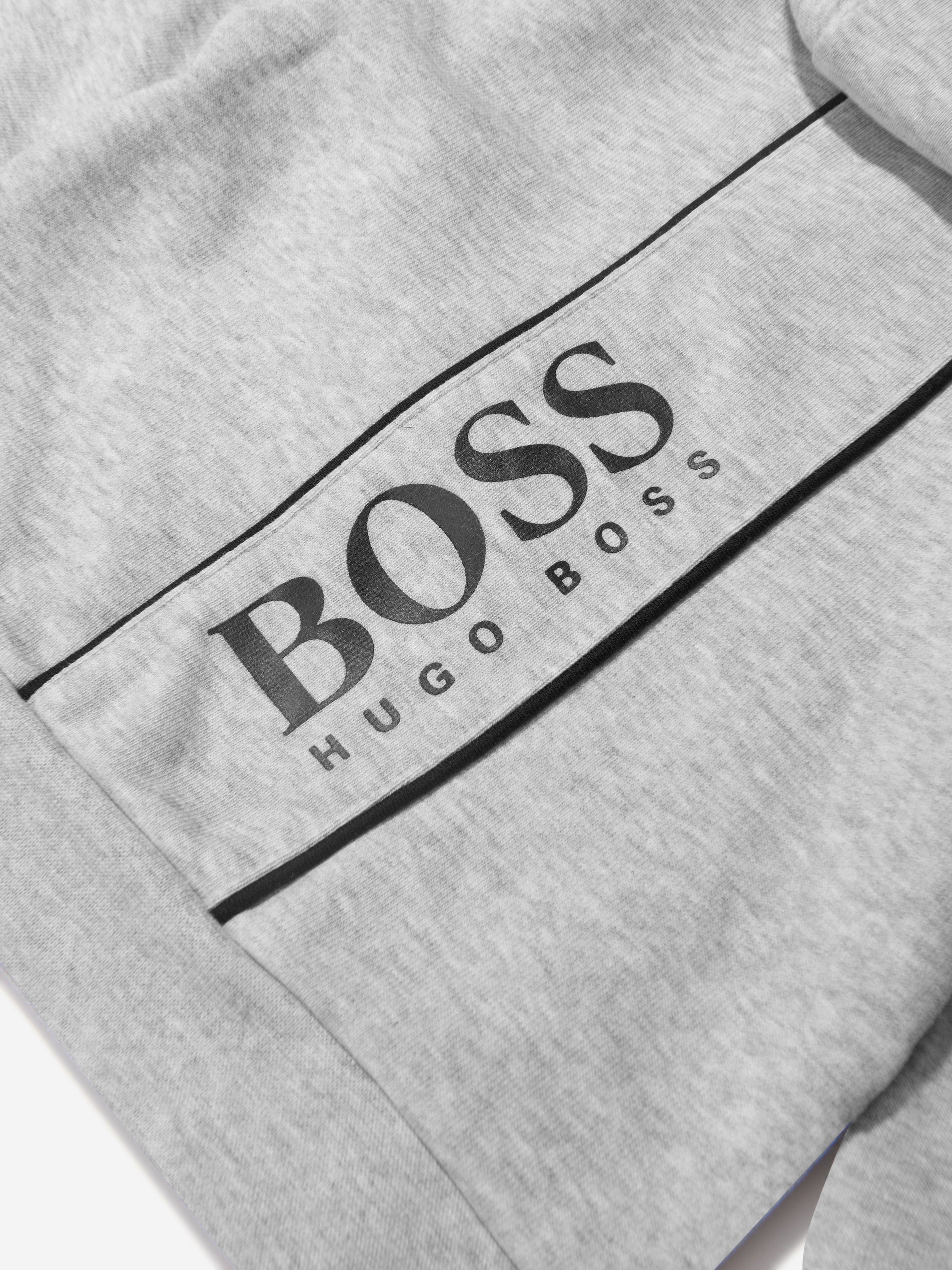 BOSS Baby Boys Cotton Logo Zip Up Top