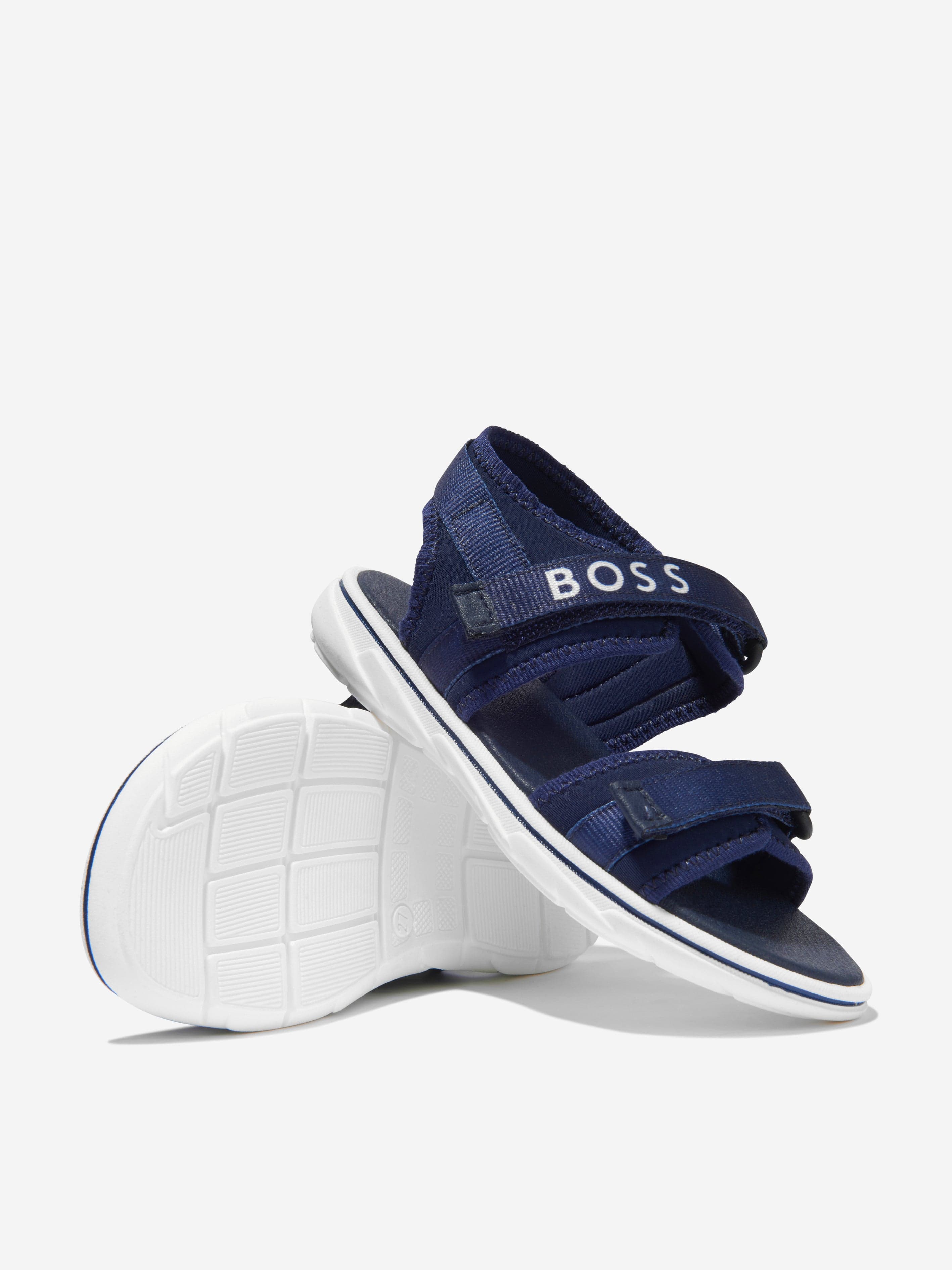 BOSS Boys Logo Print Sandals