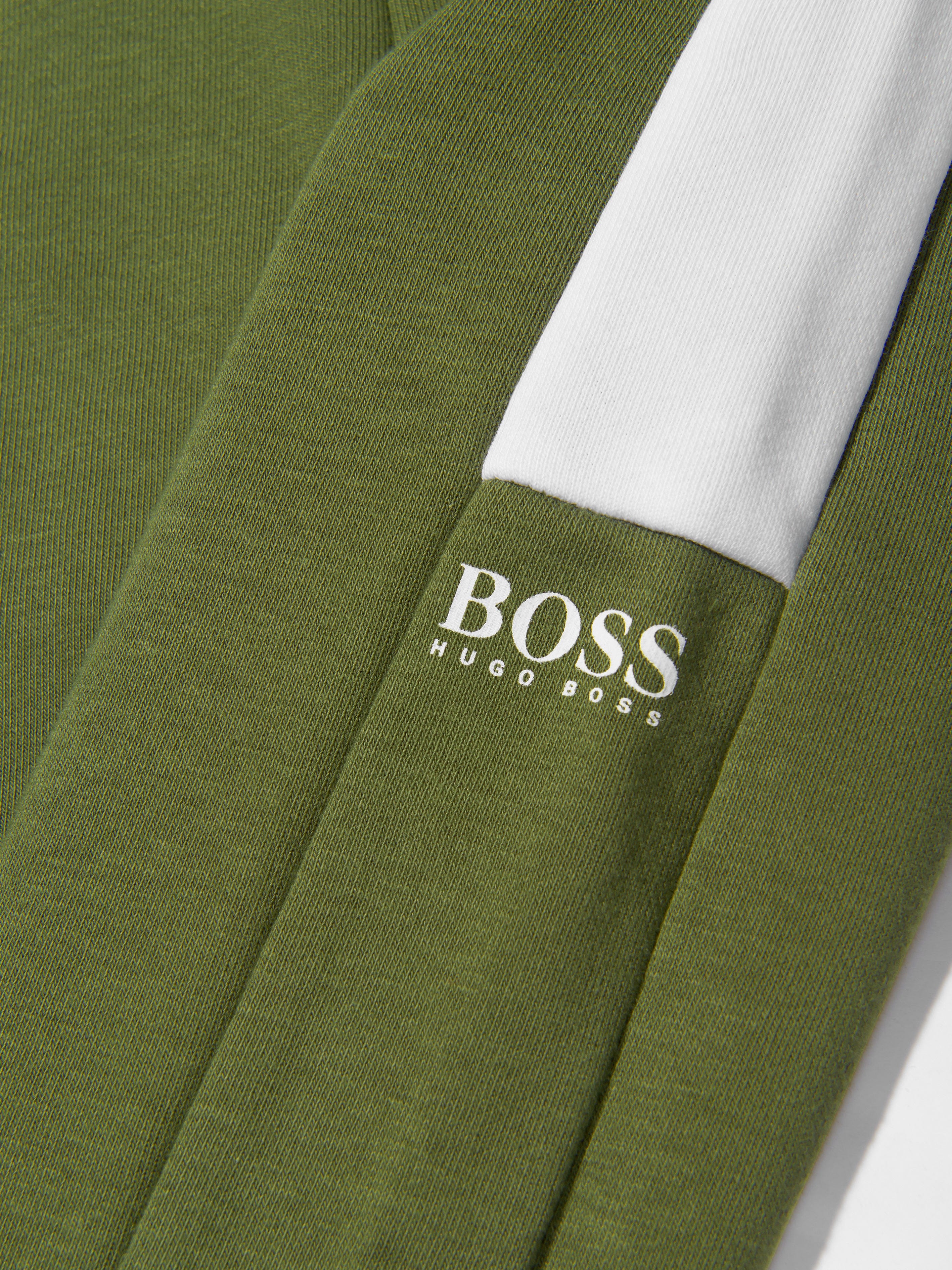 BOSS Boys Cotton French Terry Logo Joggers