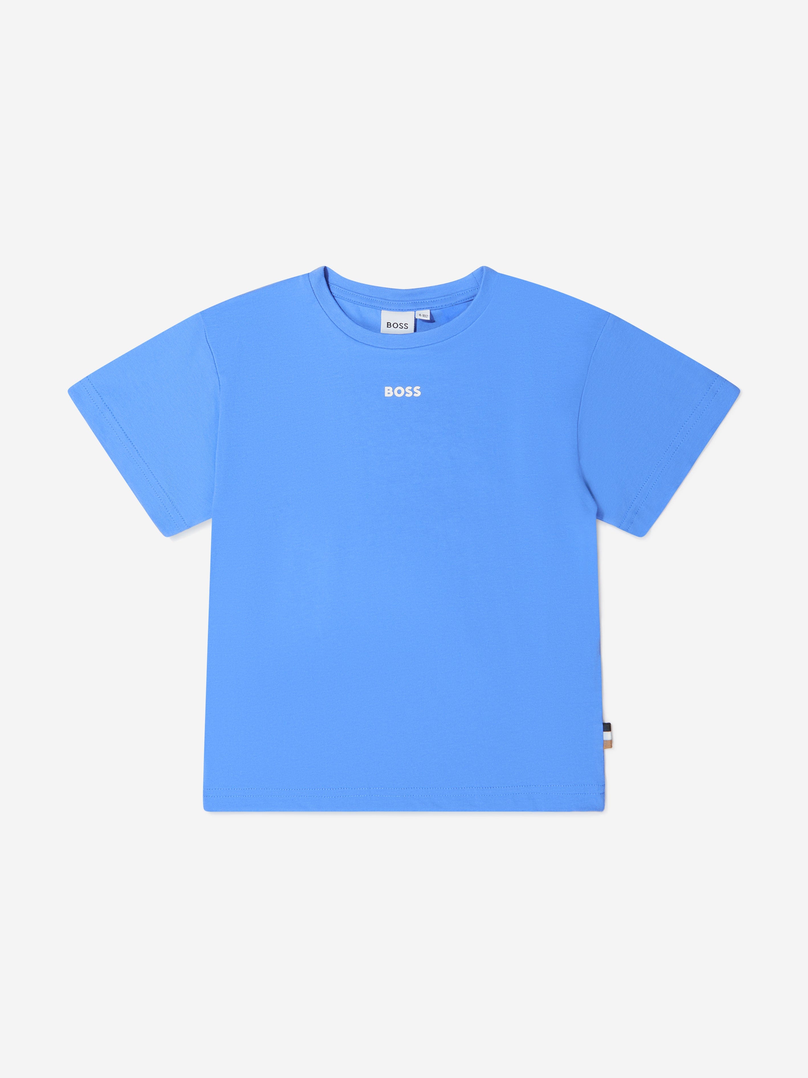 BOSS Boys Cotton Jersey Logo Print T-Shirt