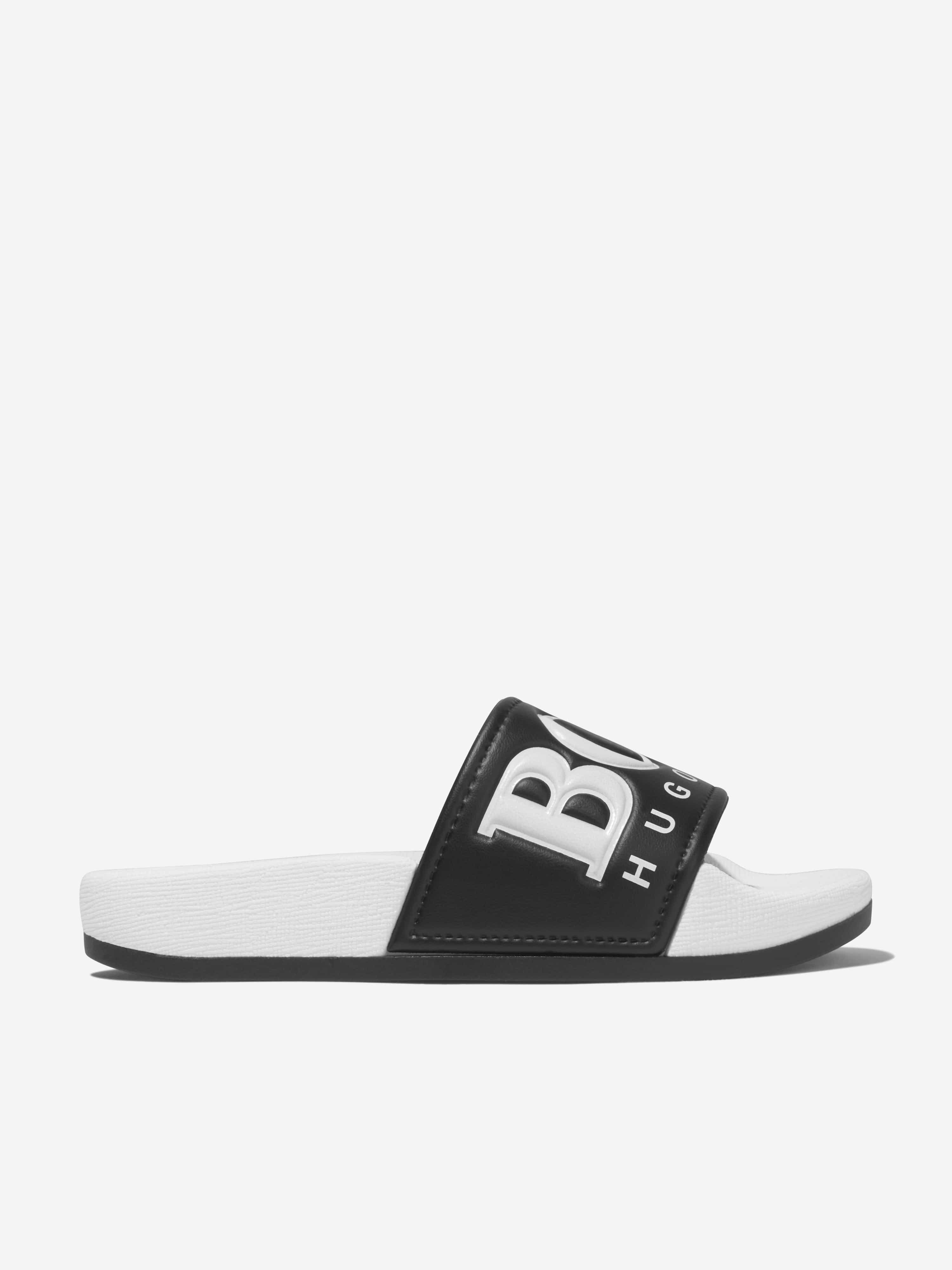 BOSS Boys PVC Logo Sliders