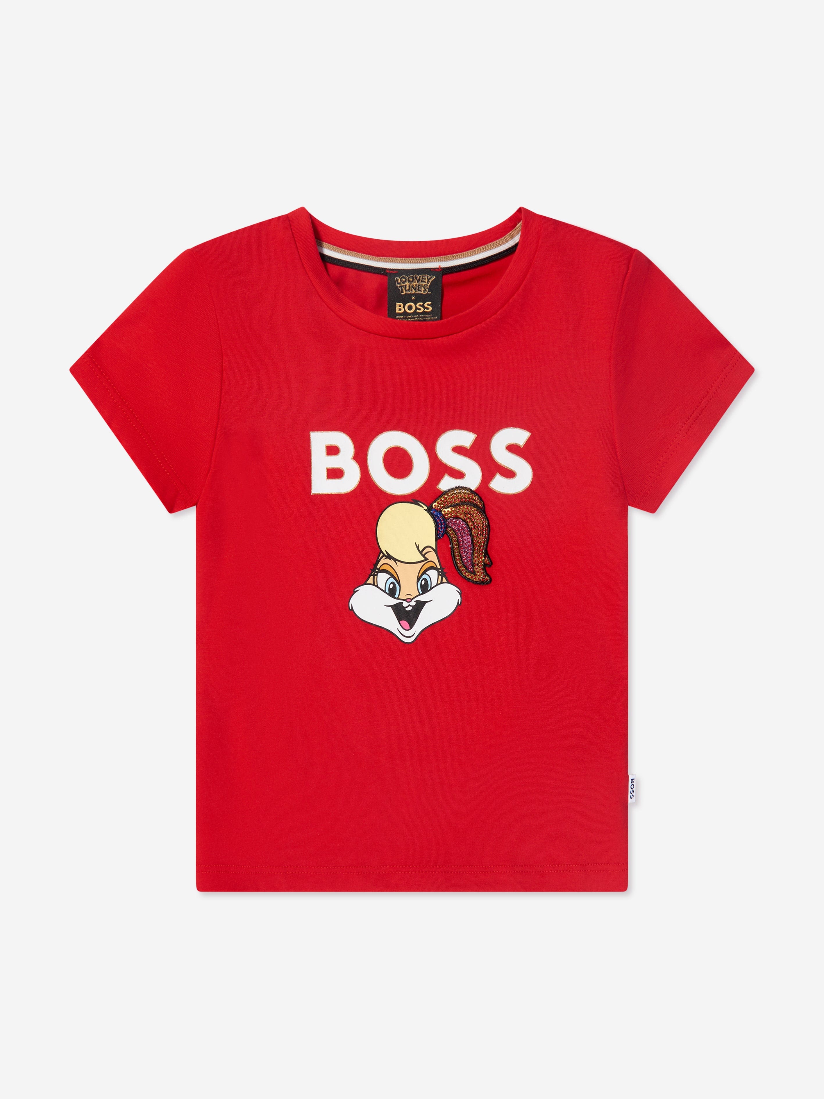 BOSS Girls Lola Bunny T-Shirt In Red