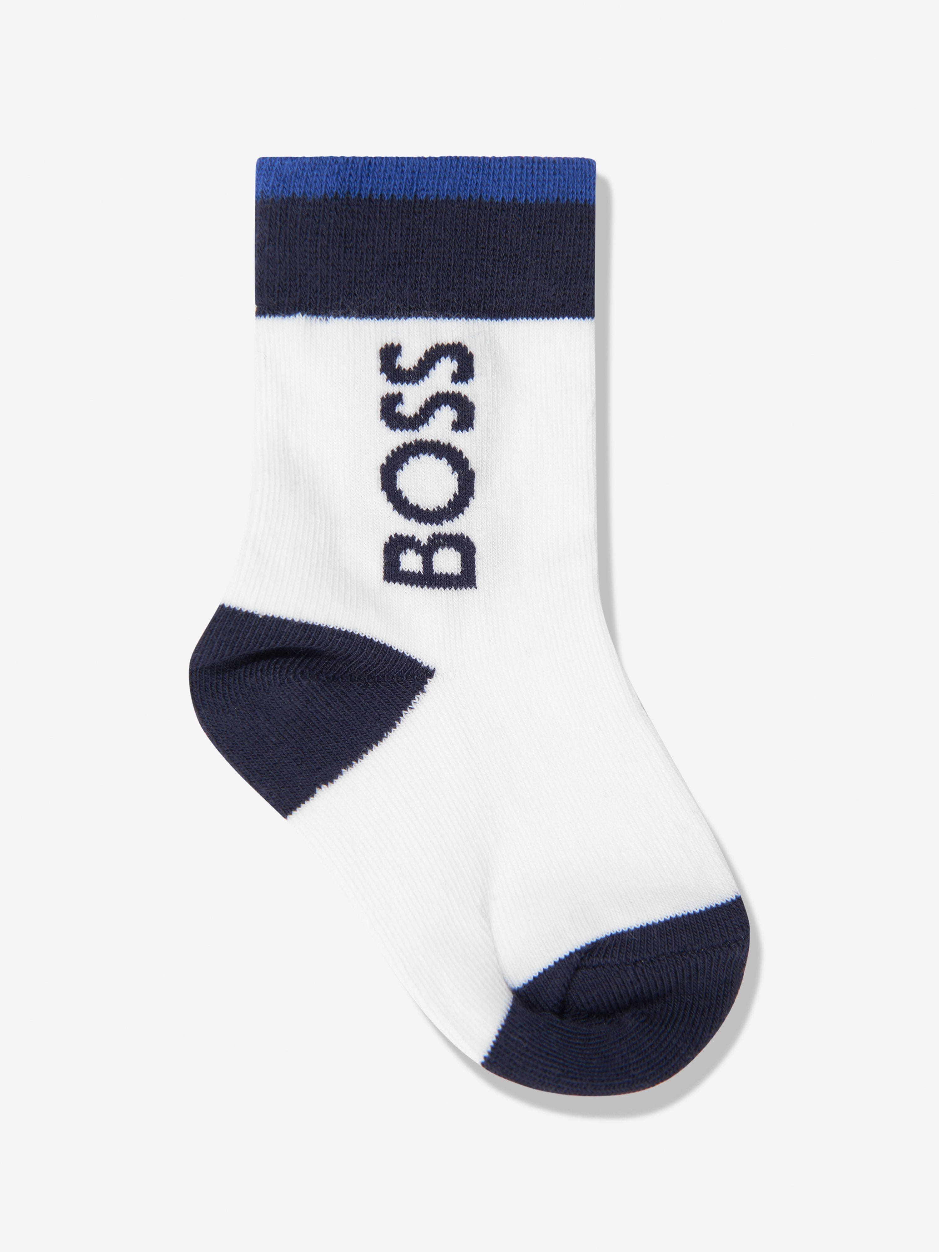 BOSS Baby Boys Socks Set (2 Pairs) In Navy