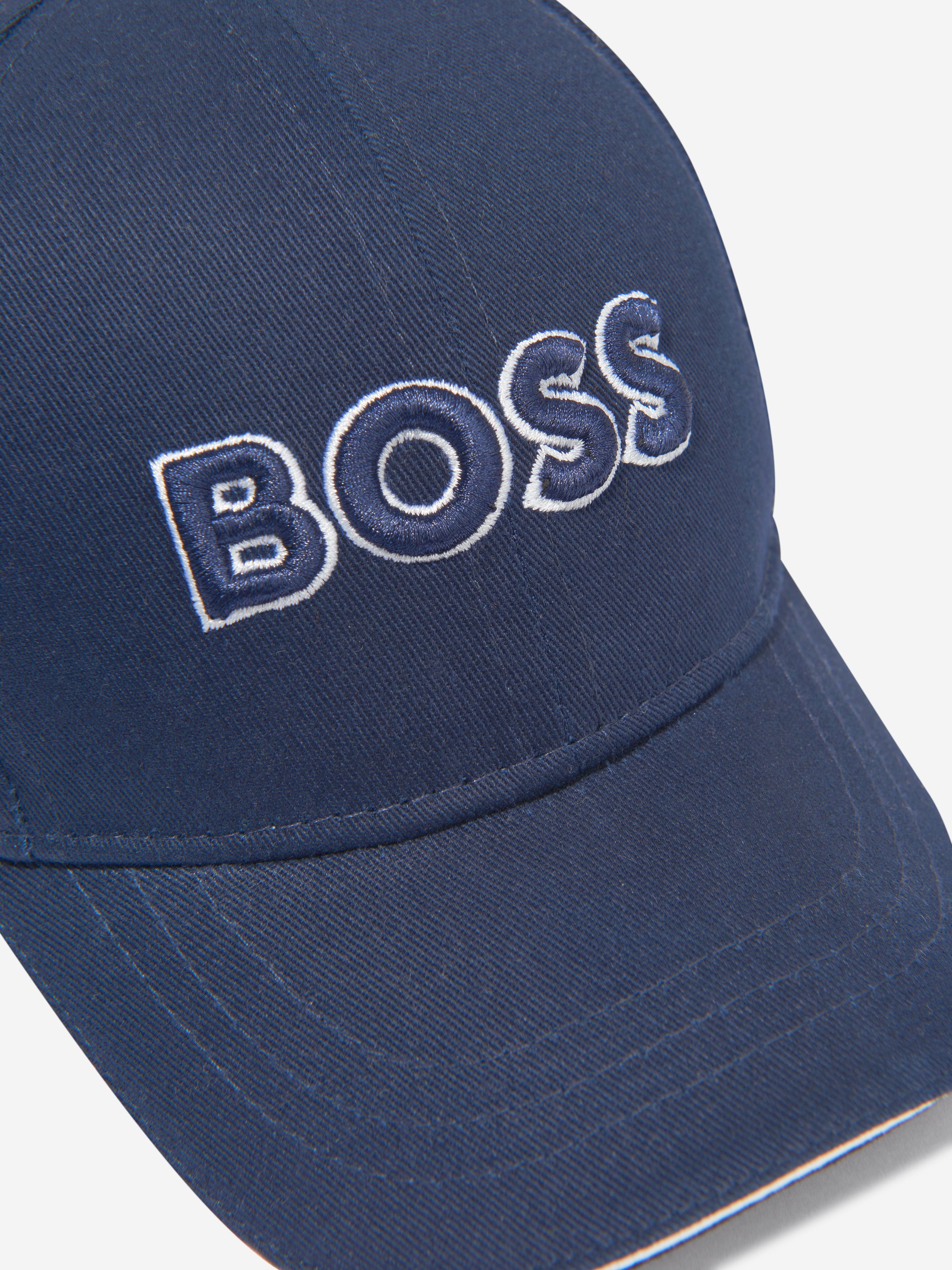 BOSS Baby Boys Logo Cap In Navy