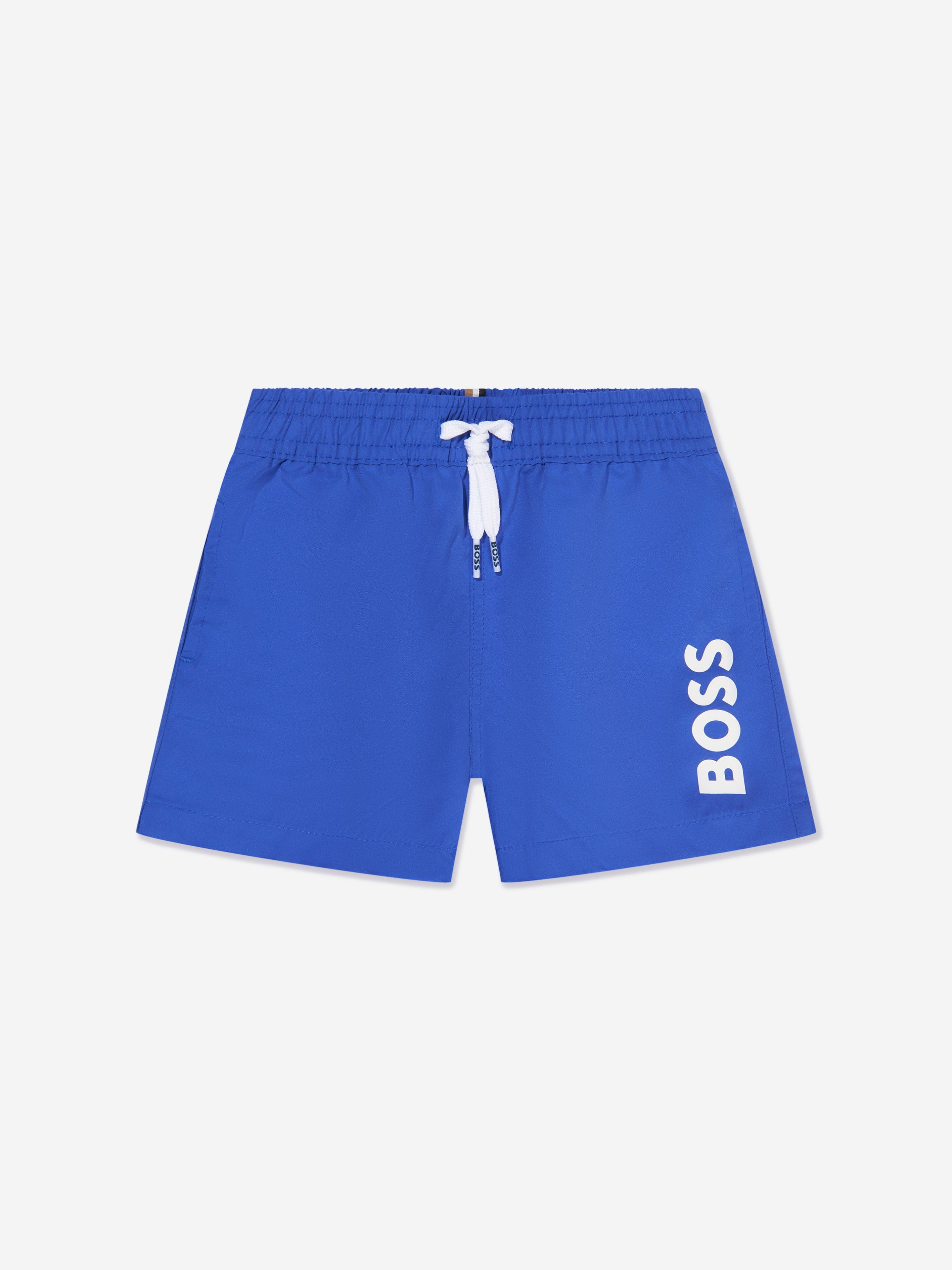 BOSS Baby Boys Logo Swim Shorts In Blue