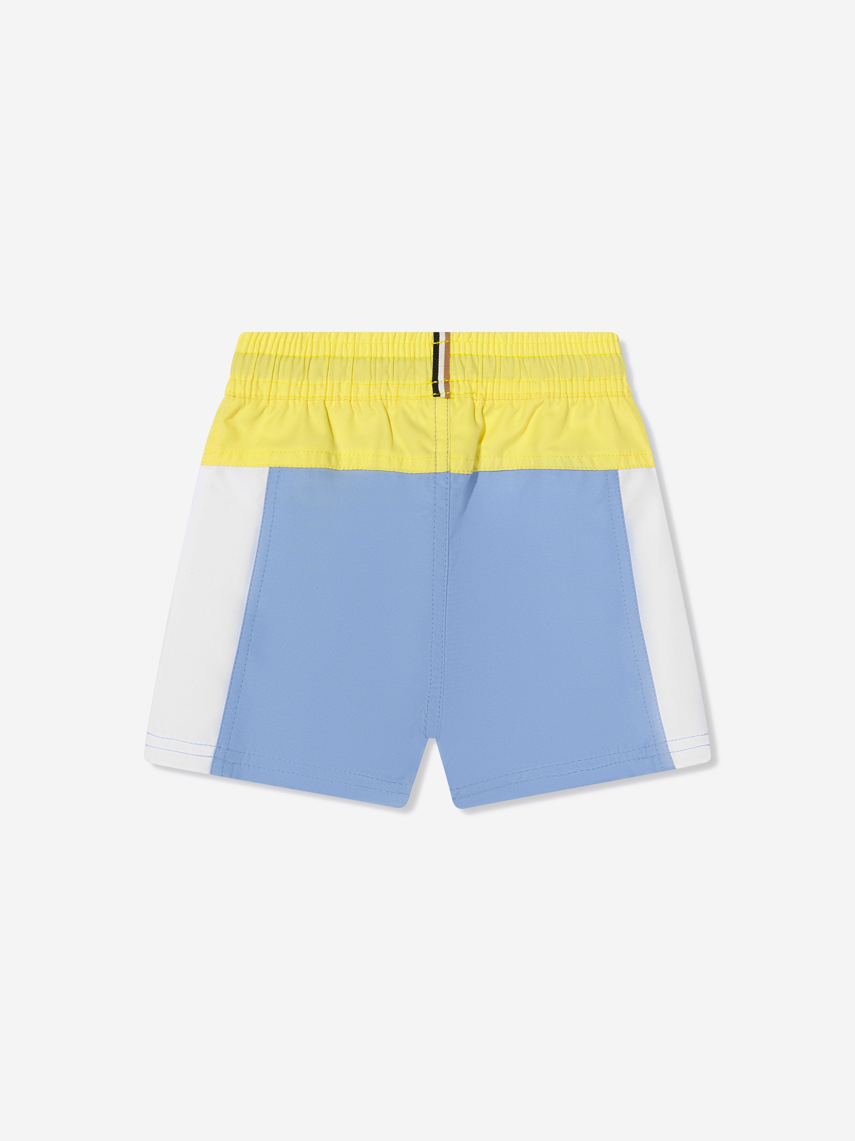 BOSS Baby Boys Colourblock Swim Shorts In Blue