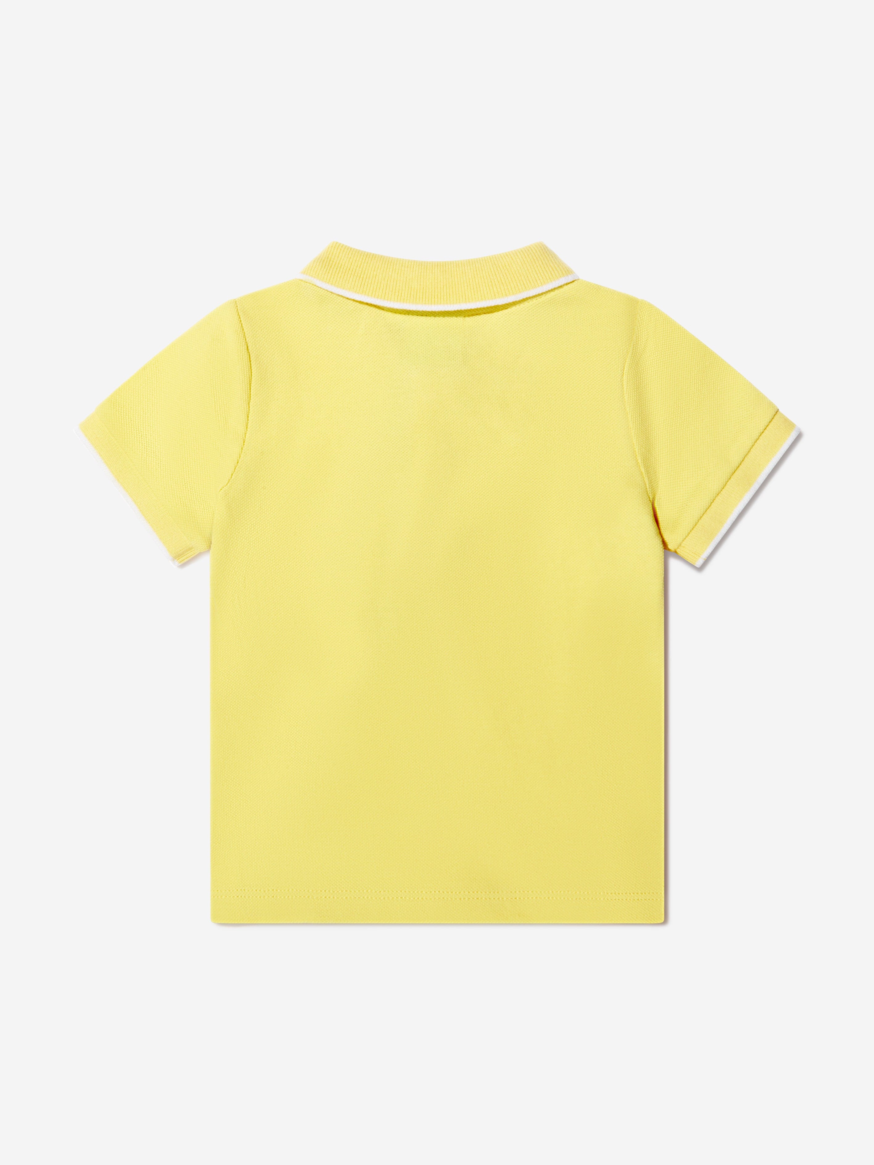 BOSS Baby Boys Pique Polo Shirt In Yellow