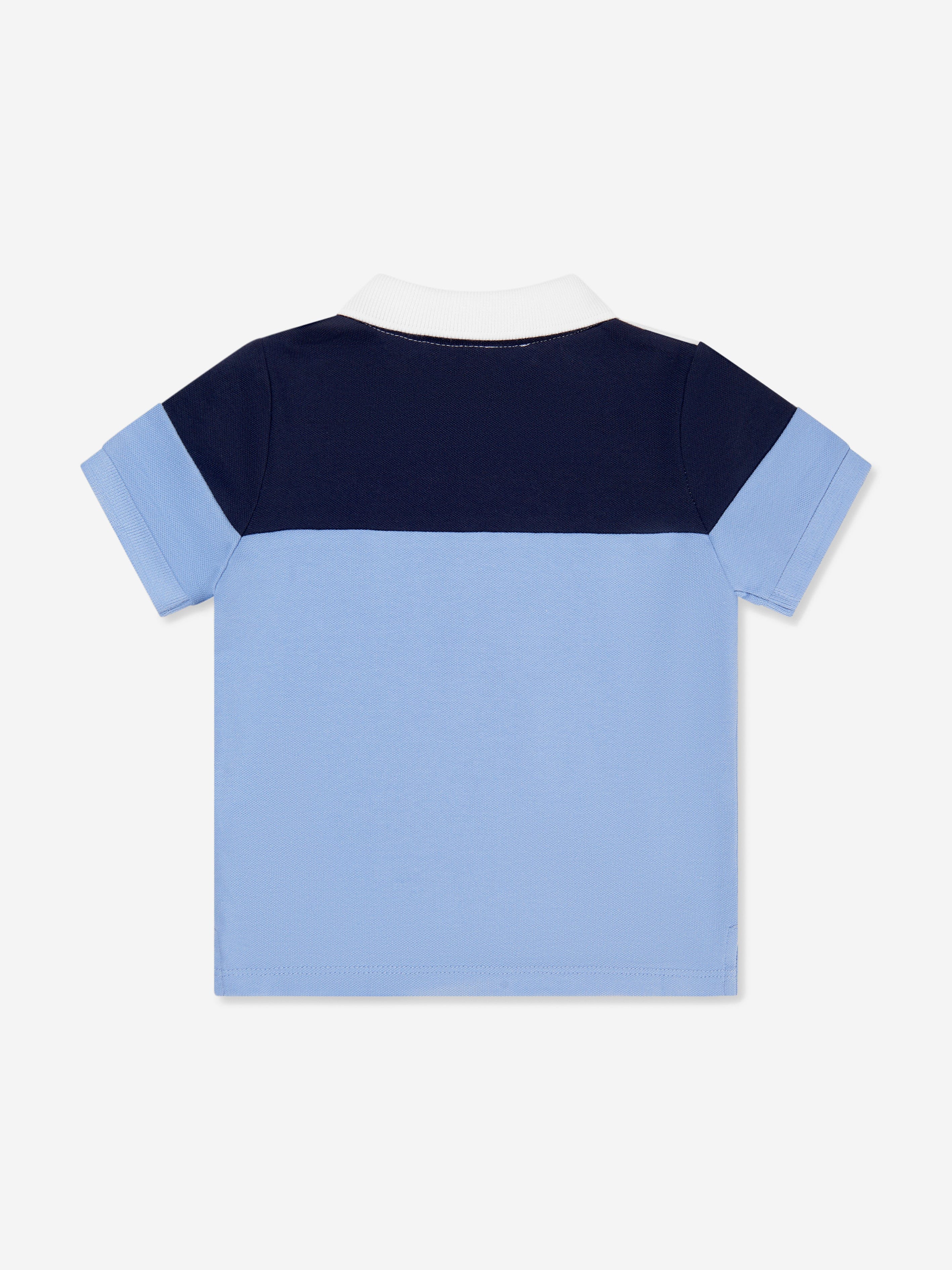 BOSS Baby Boys Logo Polo Shirt In Blue