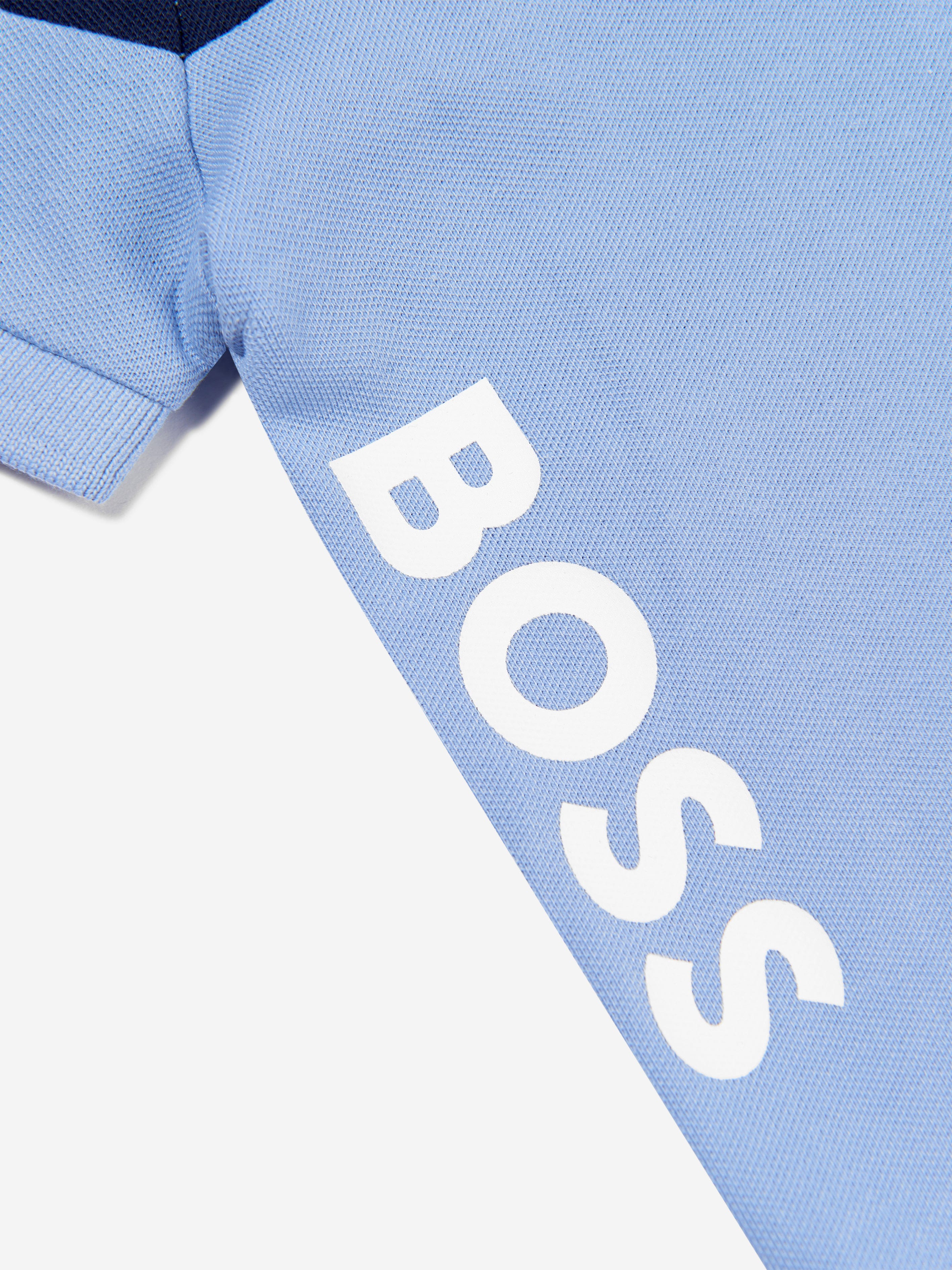 BOSS Baby Boys Logo Polo Shirt In Blue