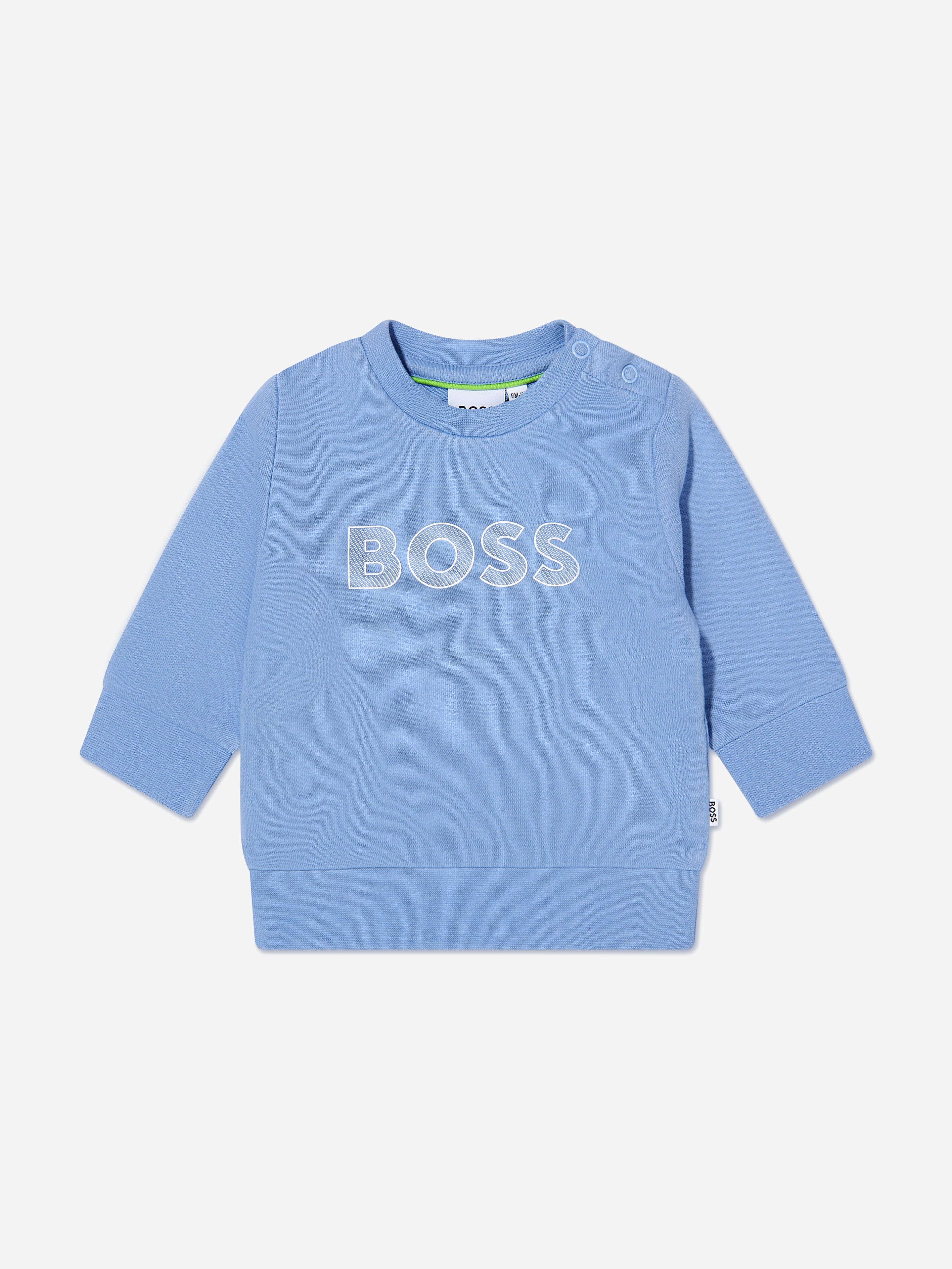 BOSS Baby Boys Logo Sweatshirt In Blue