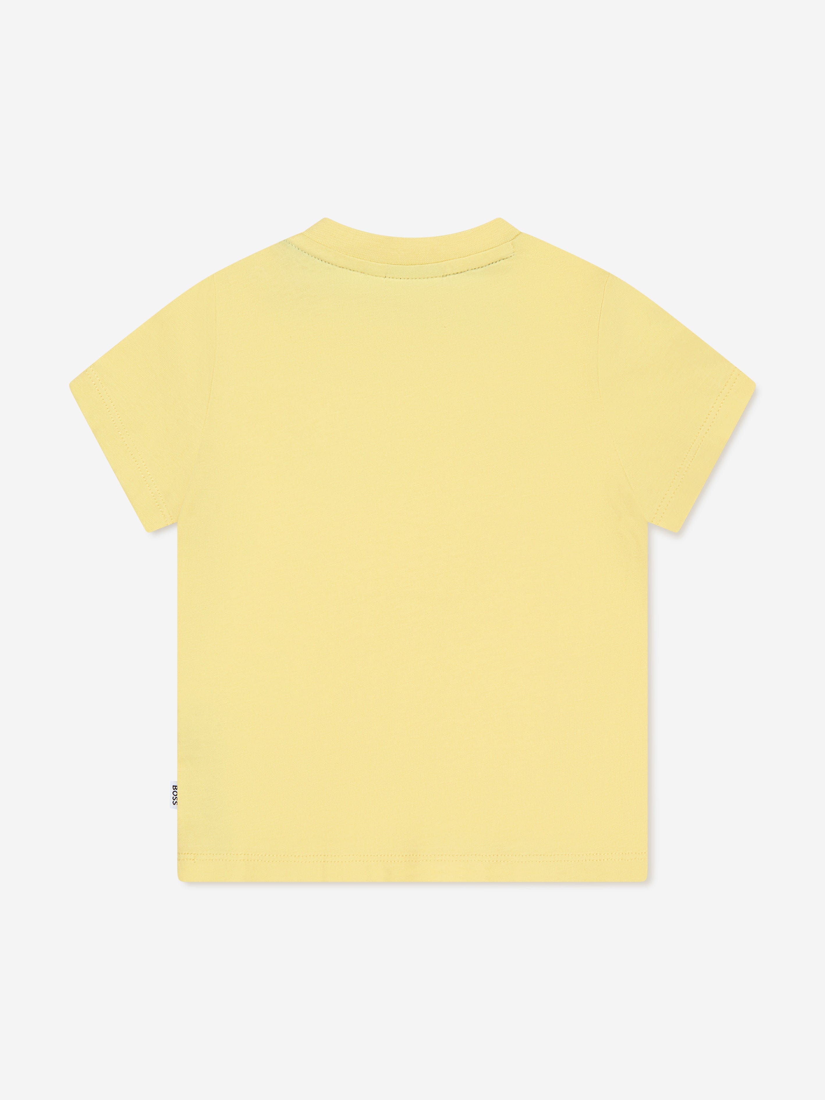 BOSS Baby Boys Logo T-Shirt In Yellow