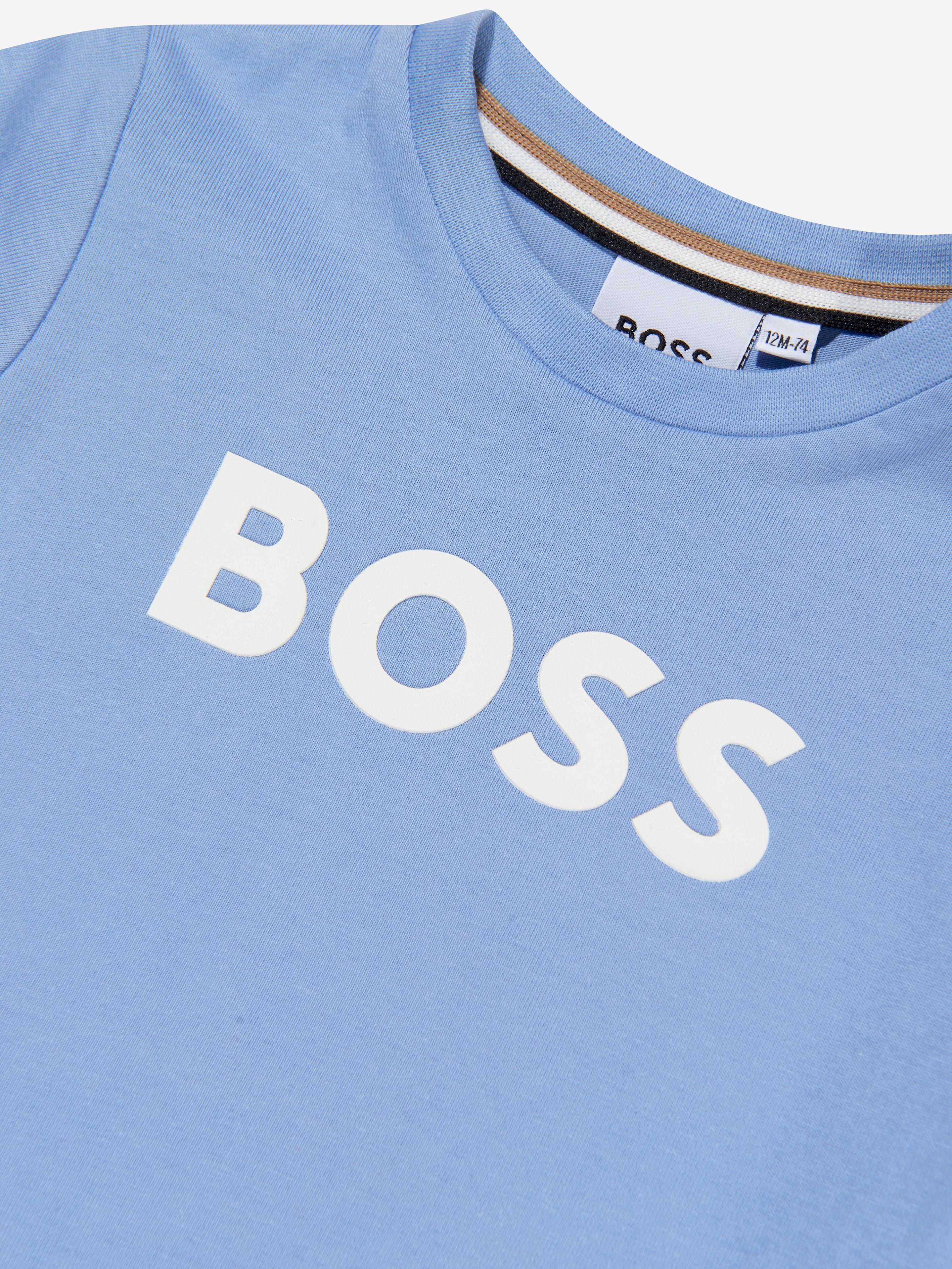 BOSS Baby Boys Logo T-Shirt In Blue