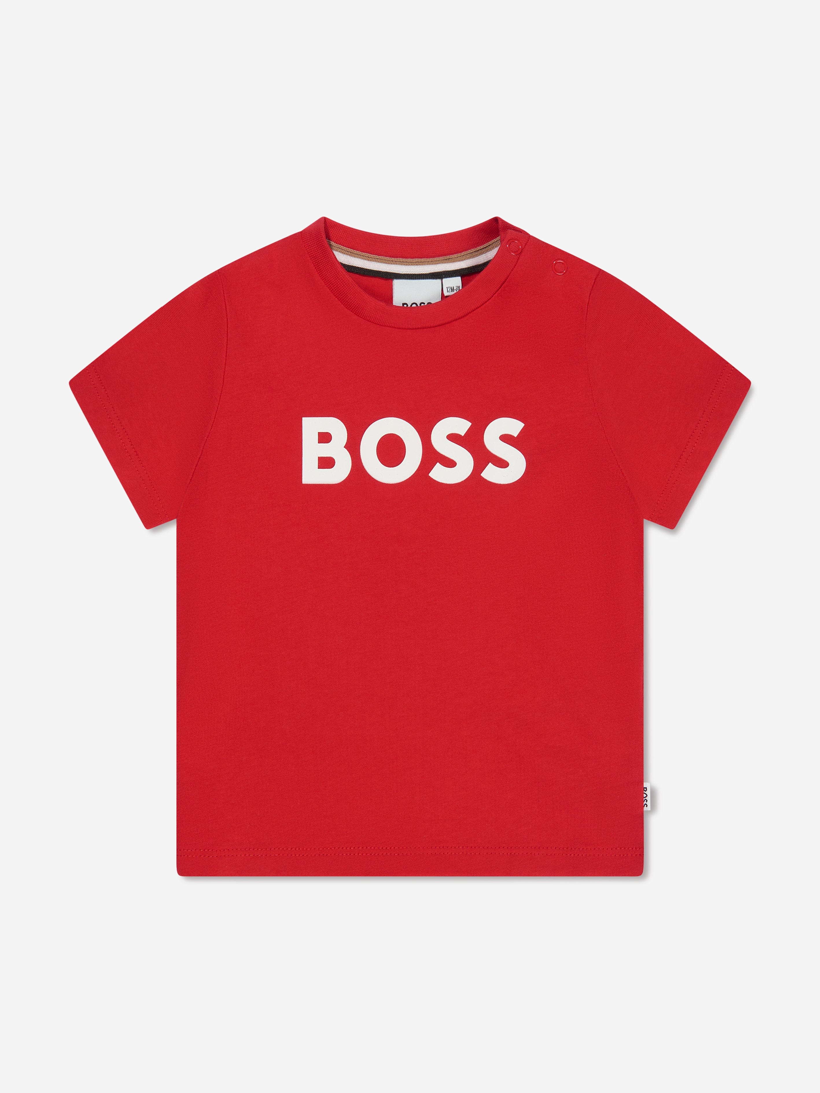 BOSS Baby Boys Logo T-Shirt In Red