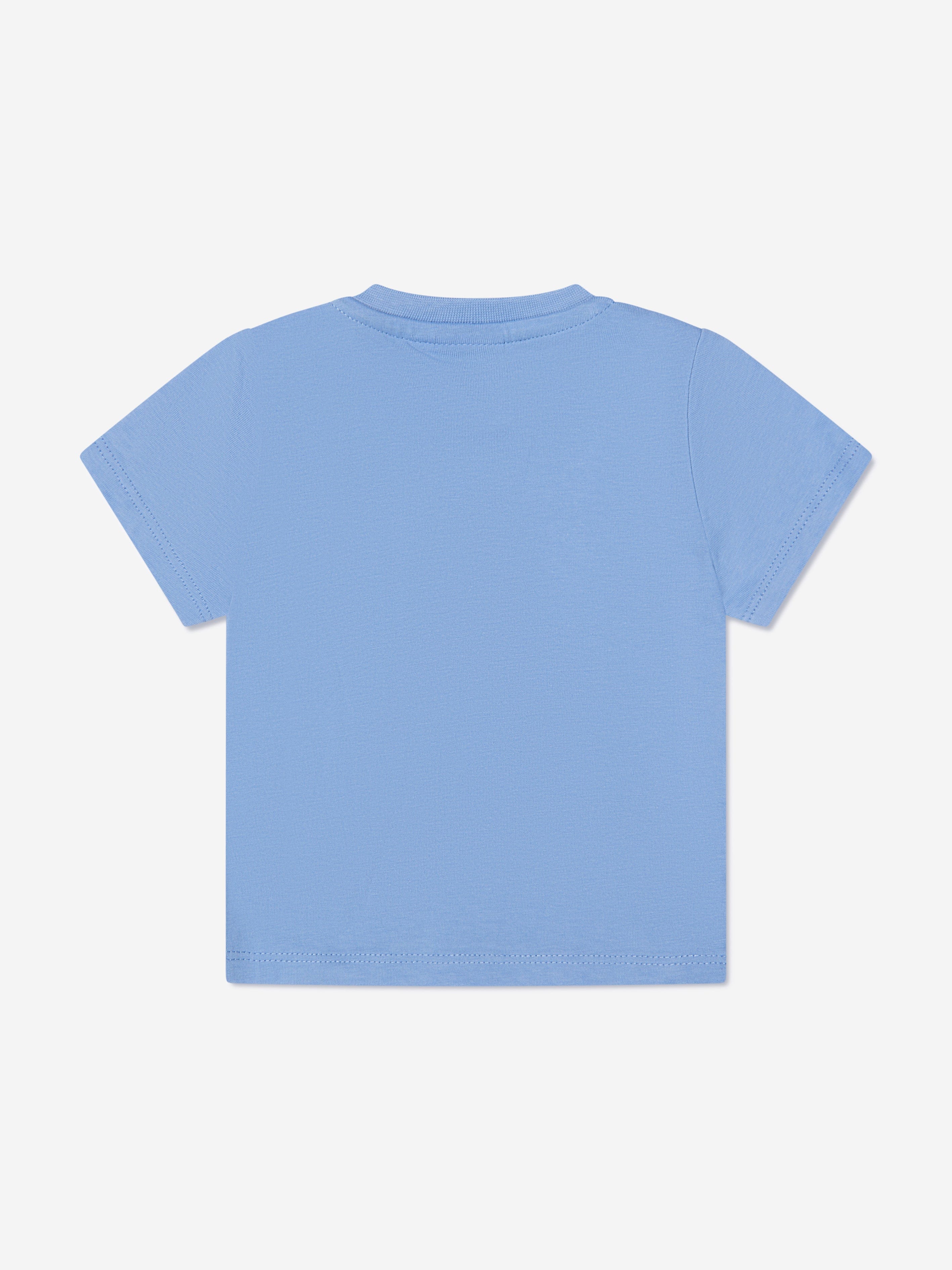 BOSS Baby Boys Gradient Logo T-Shirt In Blue