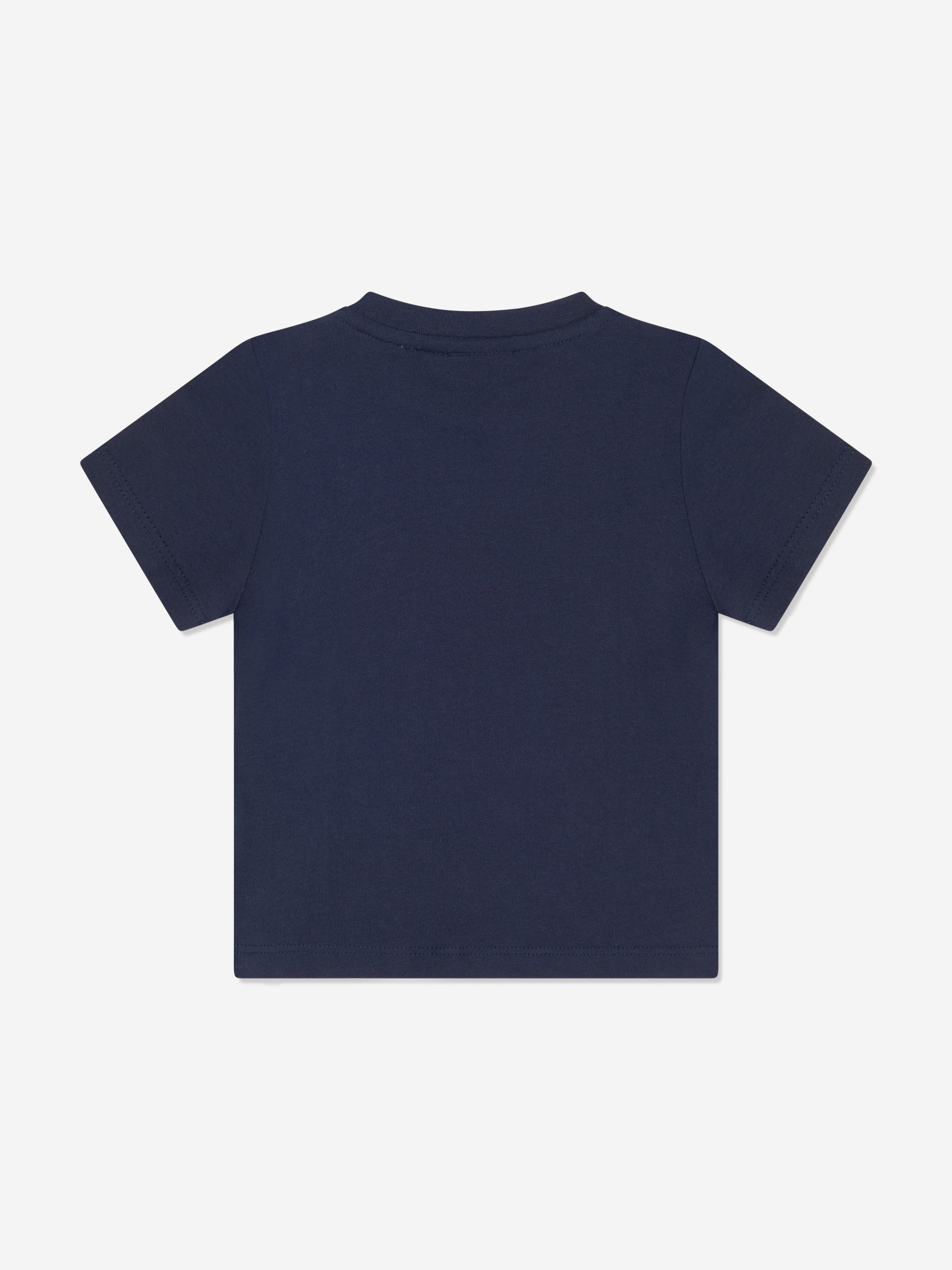 BOSS Baby Boys Gradient Logo T-Shirt In Navy