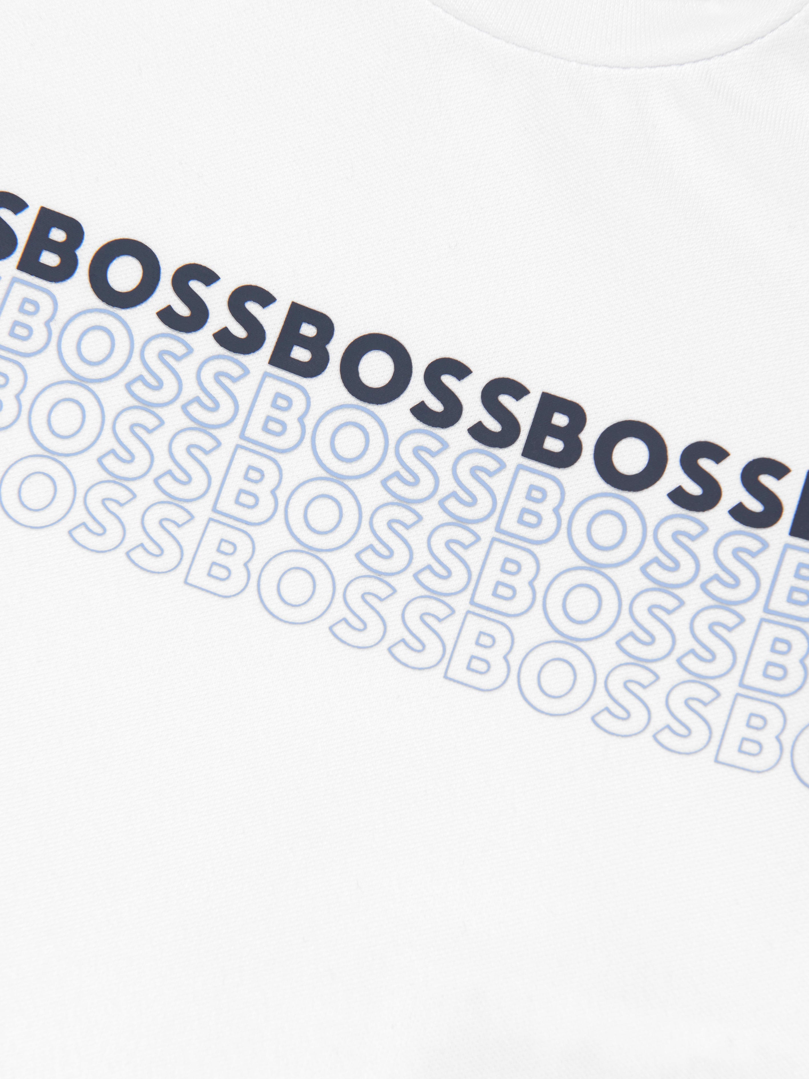 BOSS Baby Boys Logo T-Shirt In White