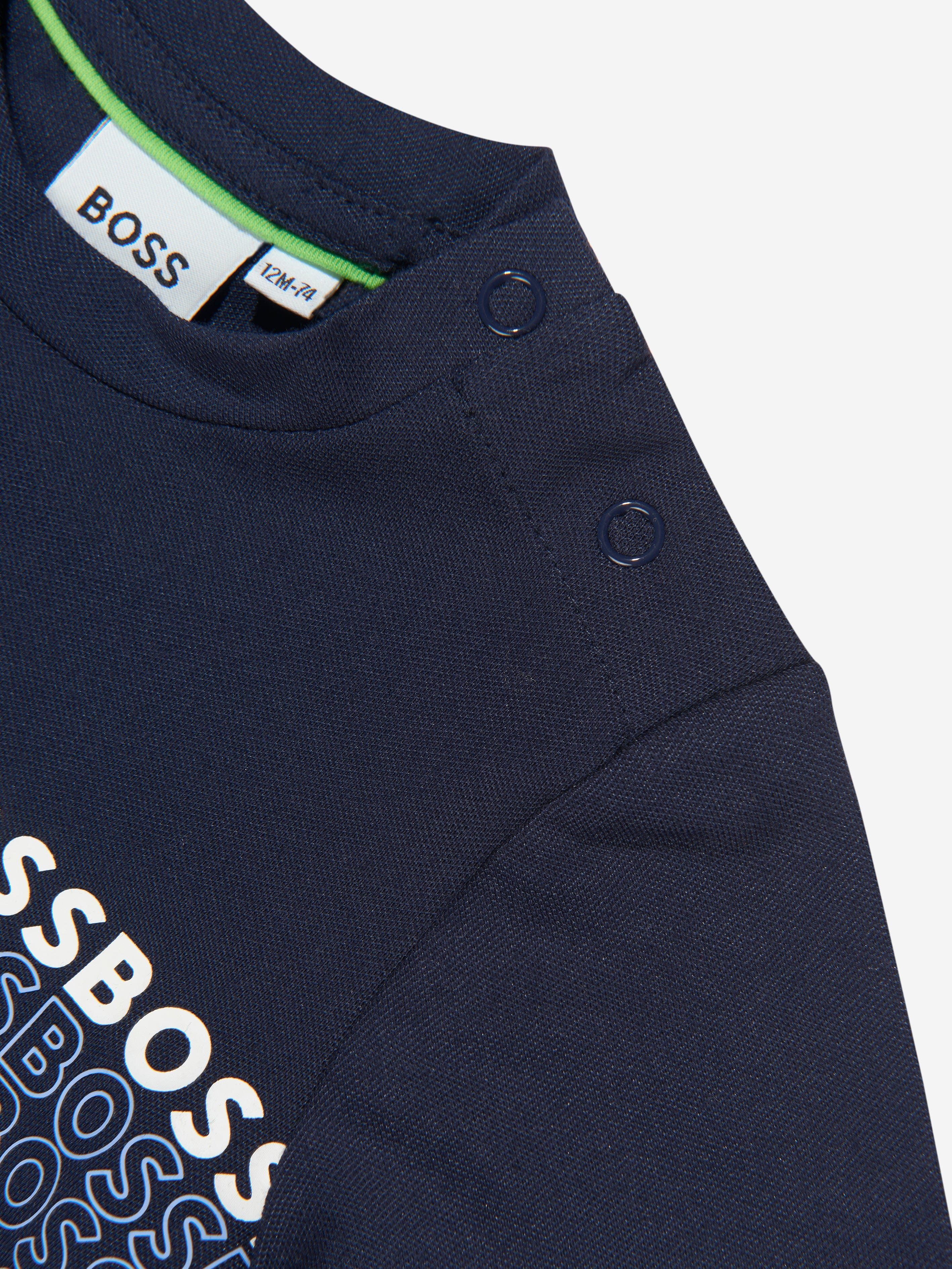 BOSS Baby Boys Logo T-Shirt In Navy