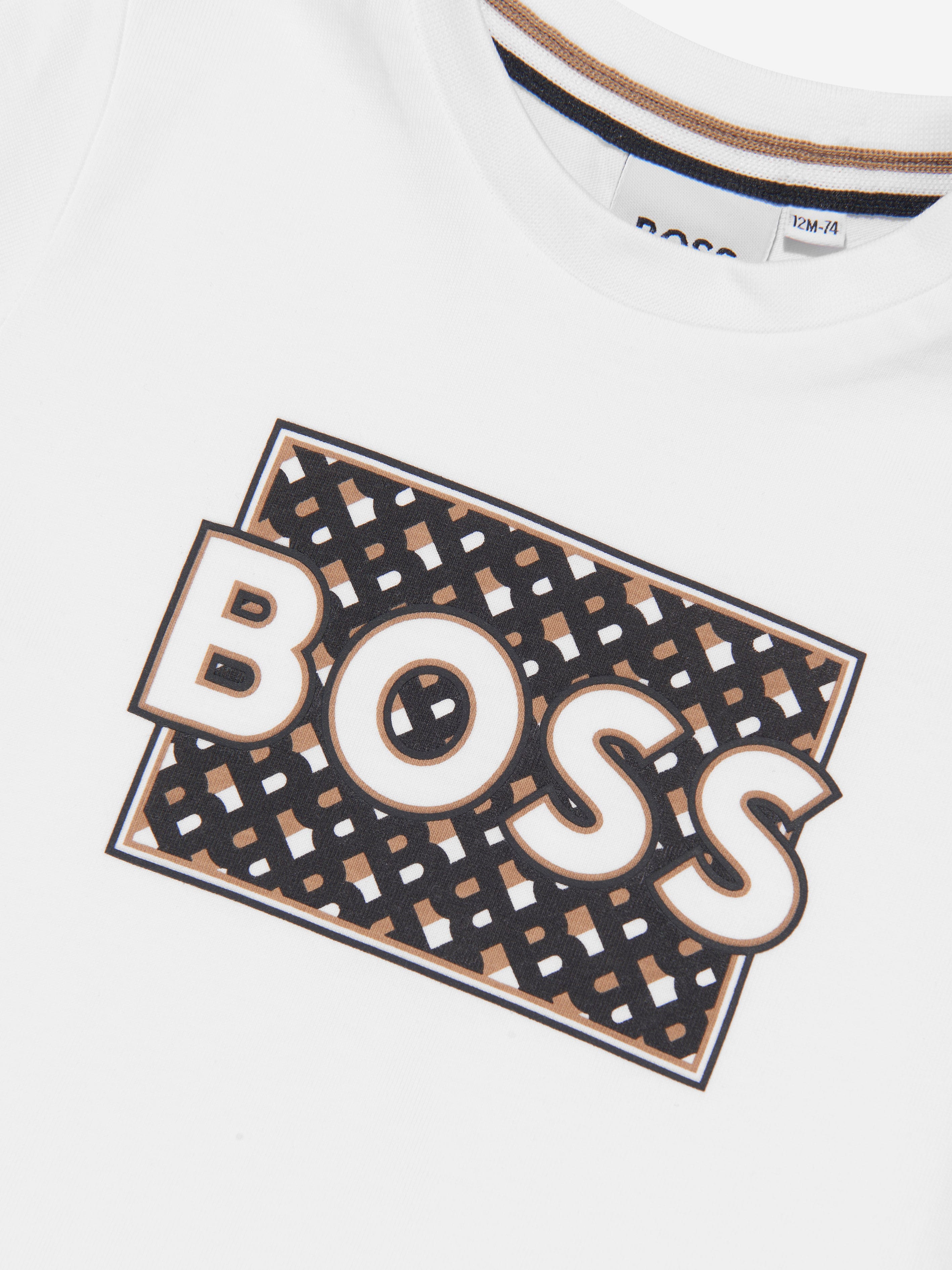 BOSS Baby Boys Logo T-Shirt In White