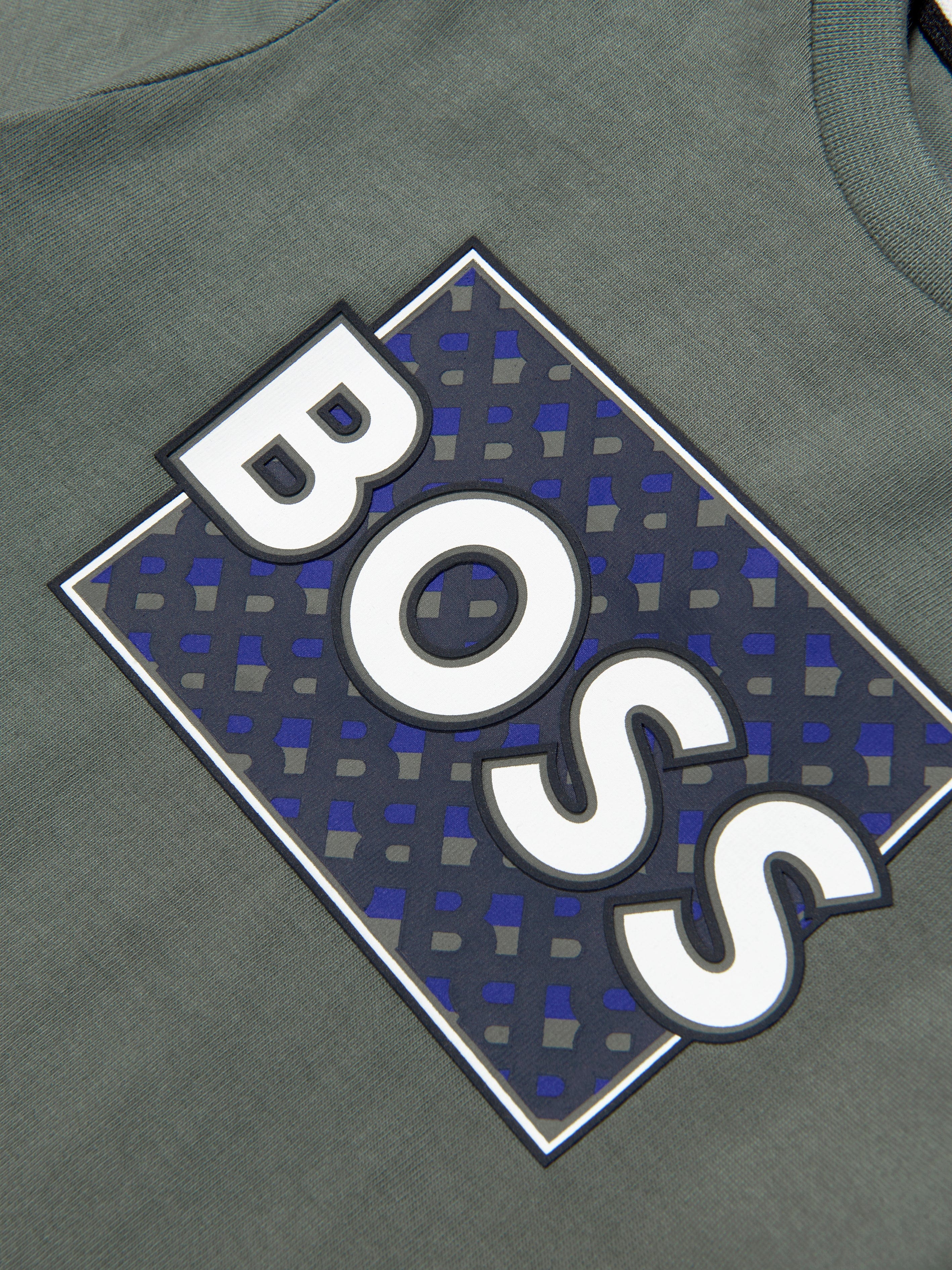 BOSS Baby Boys Logo T-Shirt In Green