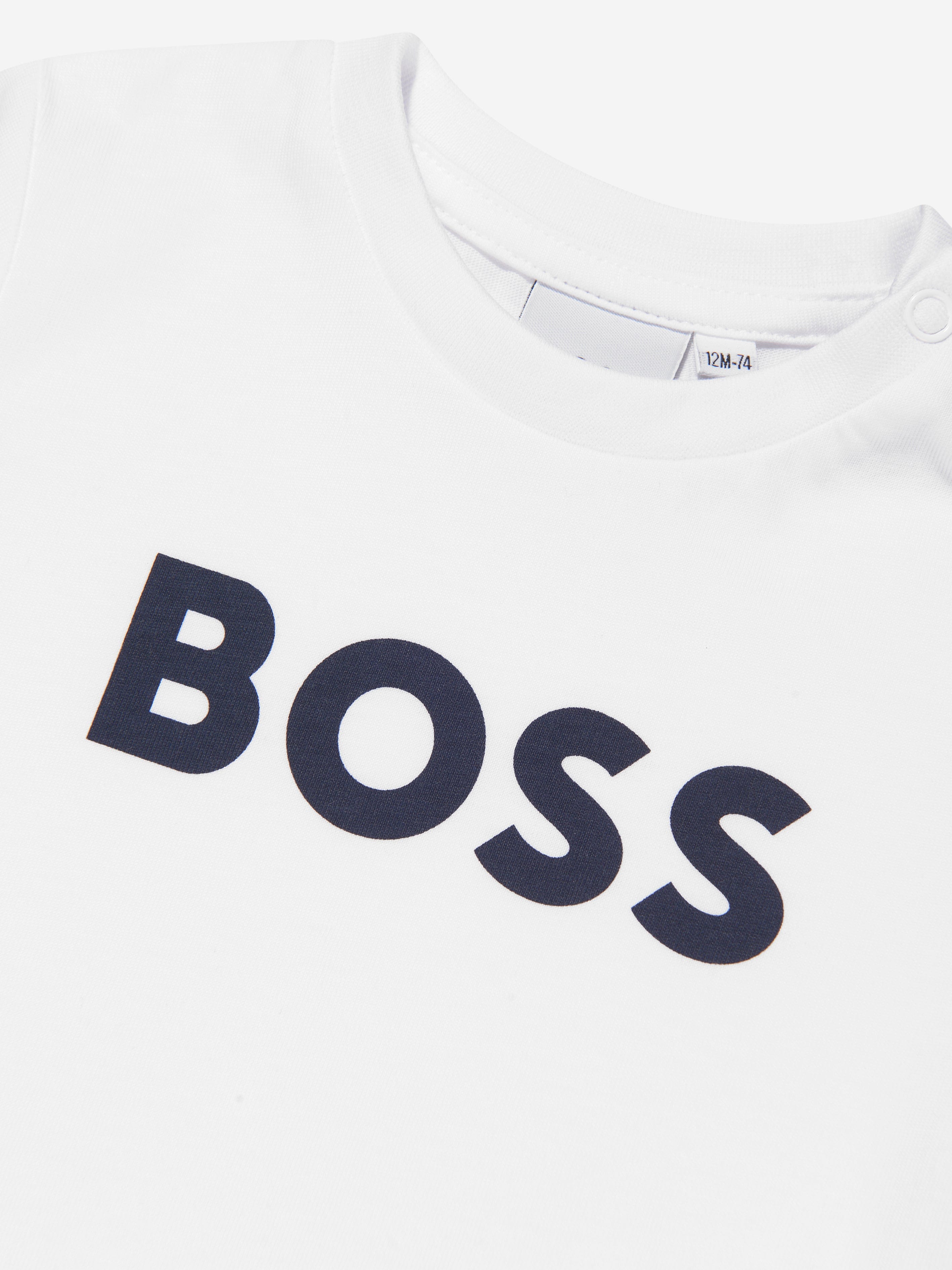 BOSS Baby Boys Logo T-Shirt in White