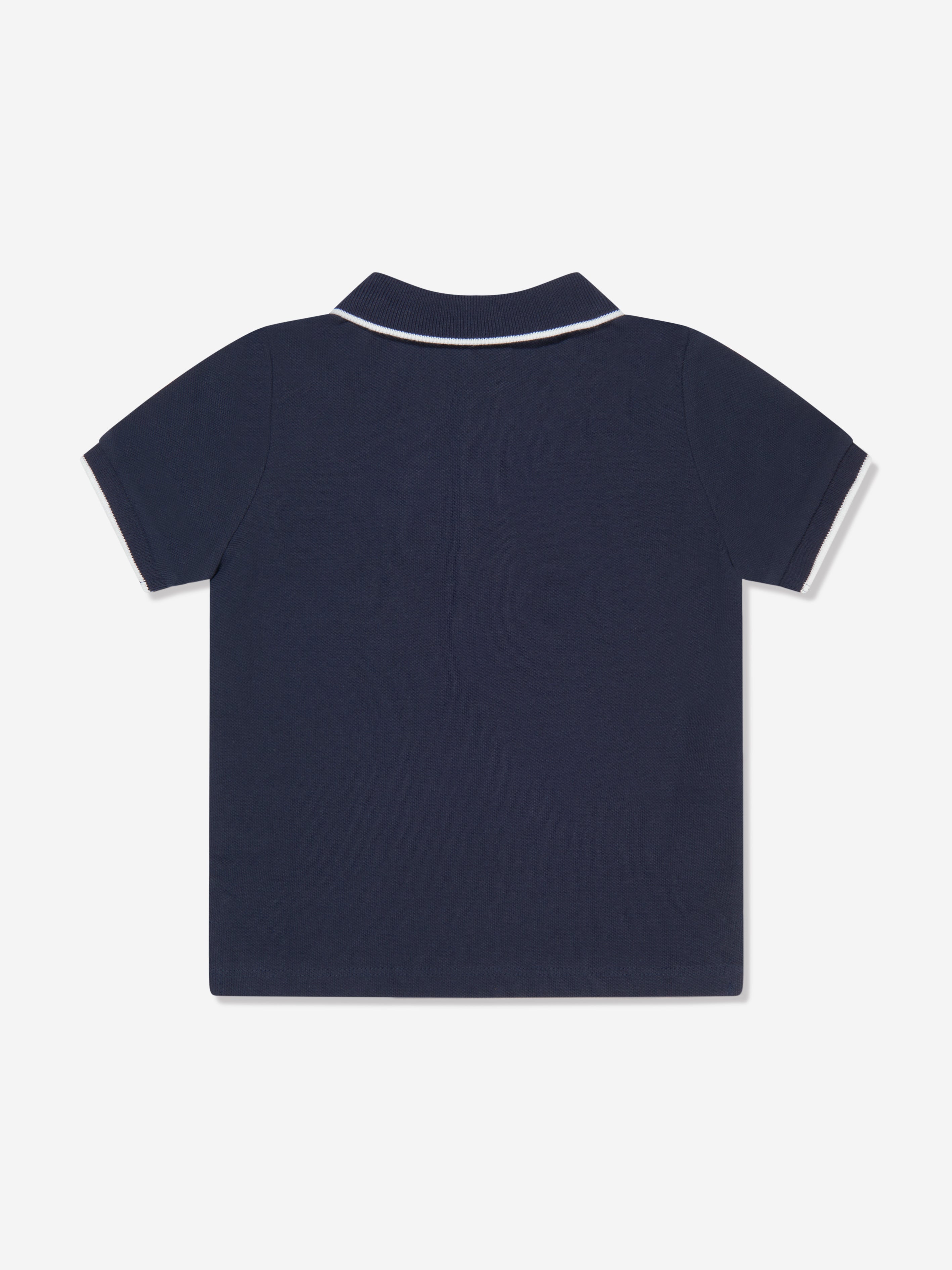 BOSS Baby Boys Logo Polo Shirt in Navy