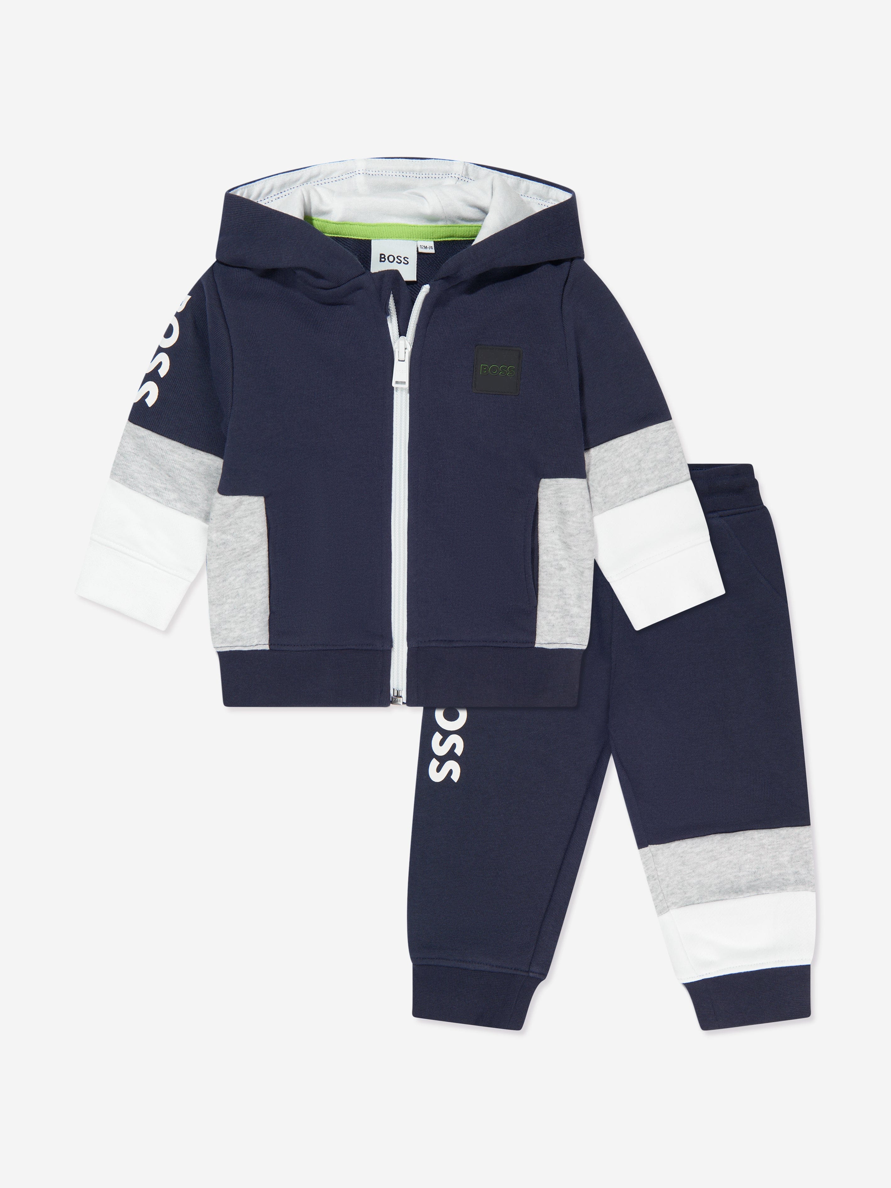 BOSS Baby Boys Logo Tracksuit In Navy