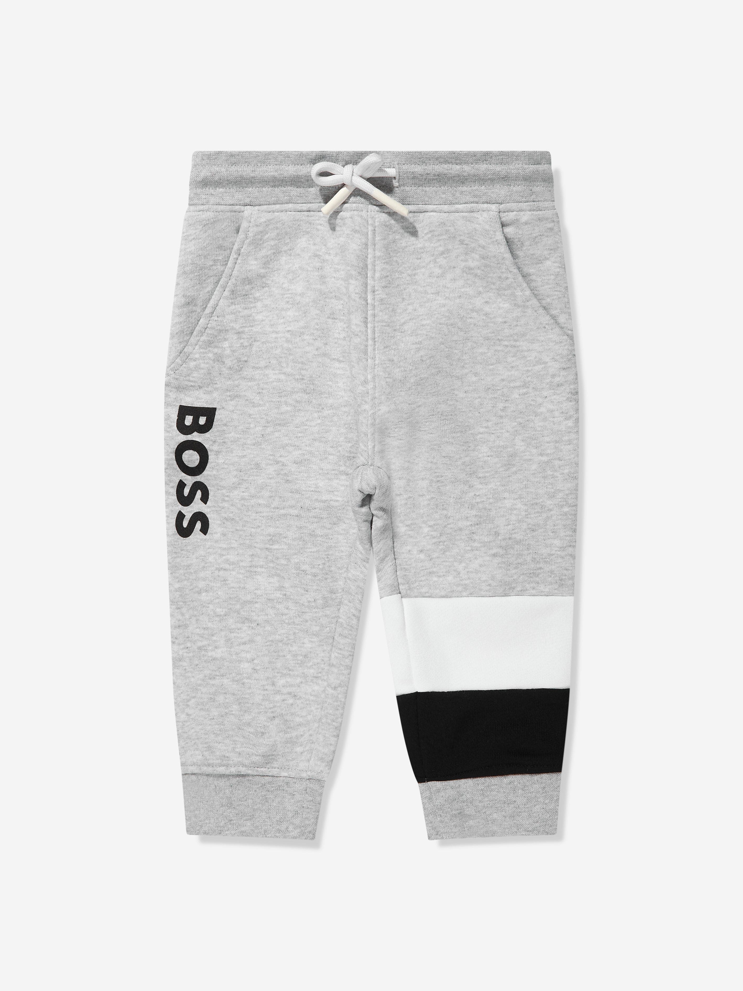 BOSS Baby Boys Logo Tracksuit In Grey