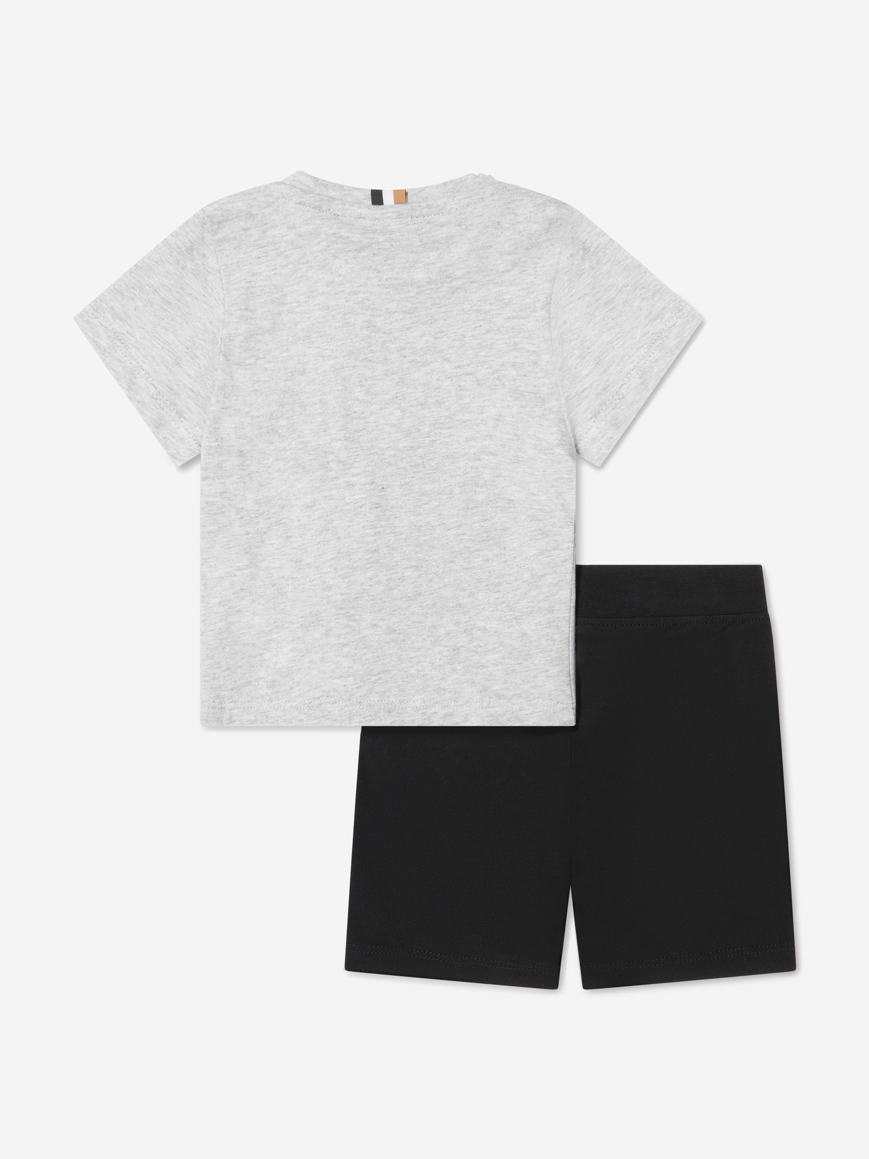 BOSS Baby Boys T-Shirt And Shorts Set In Grey