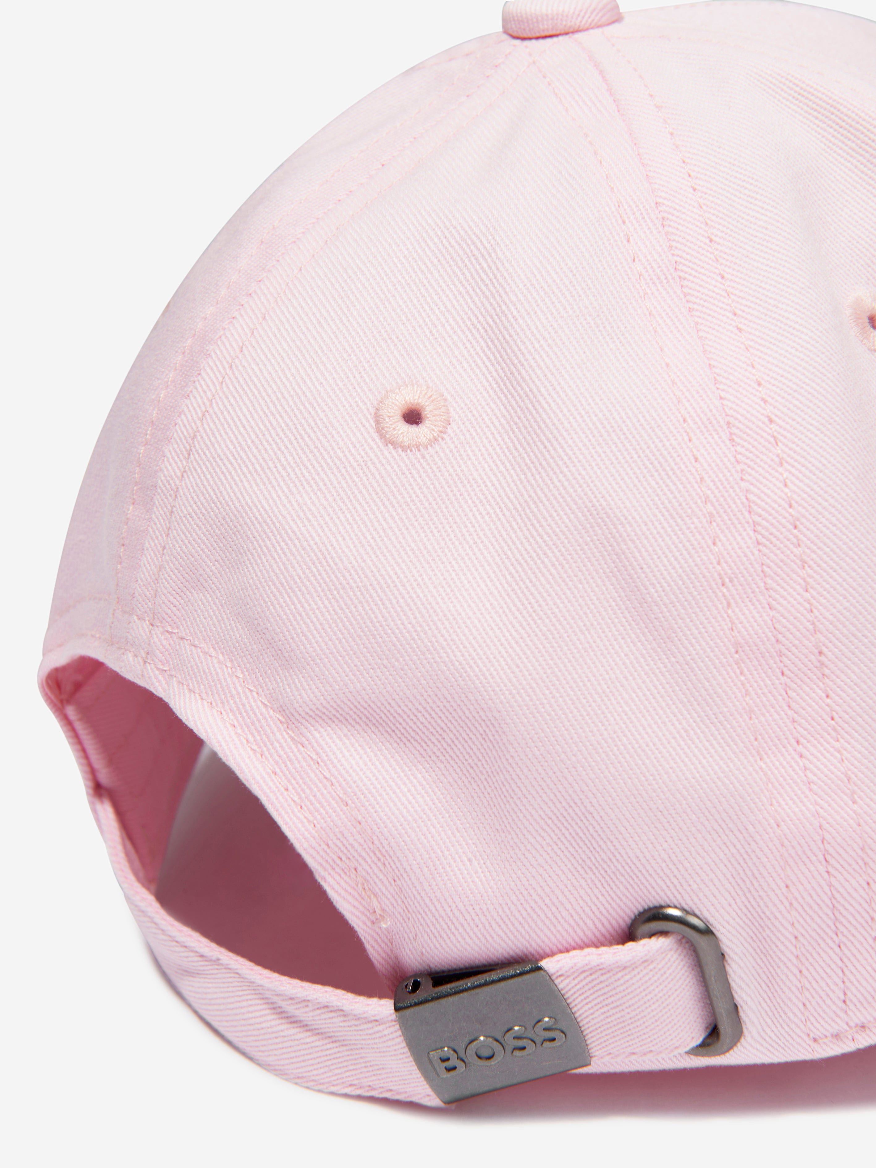 BOSS Girls Logo Cap In Pink