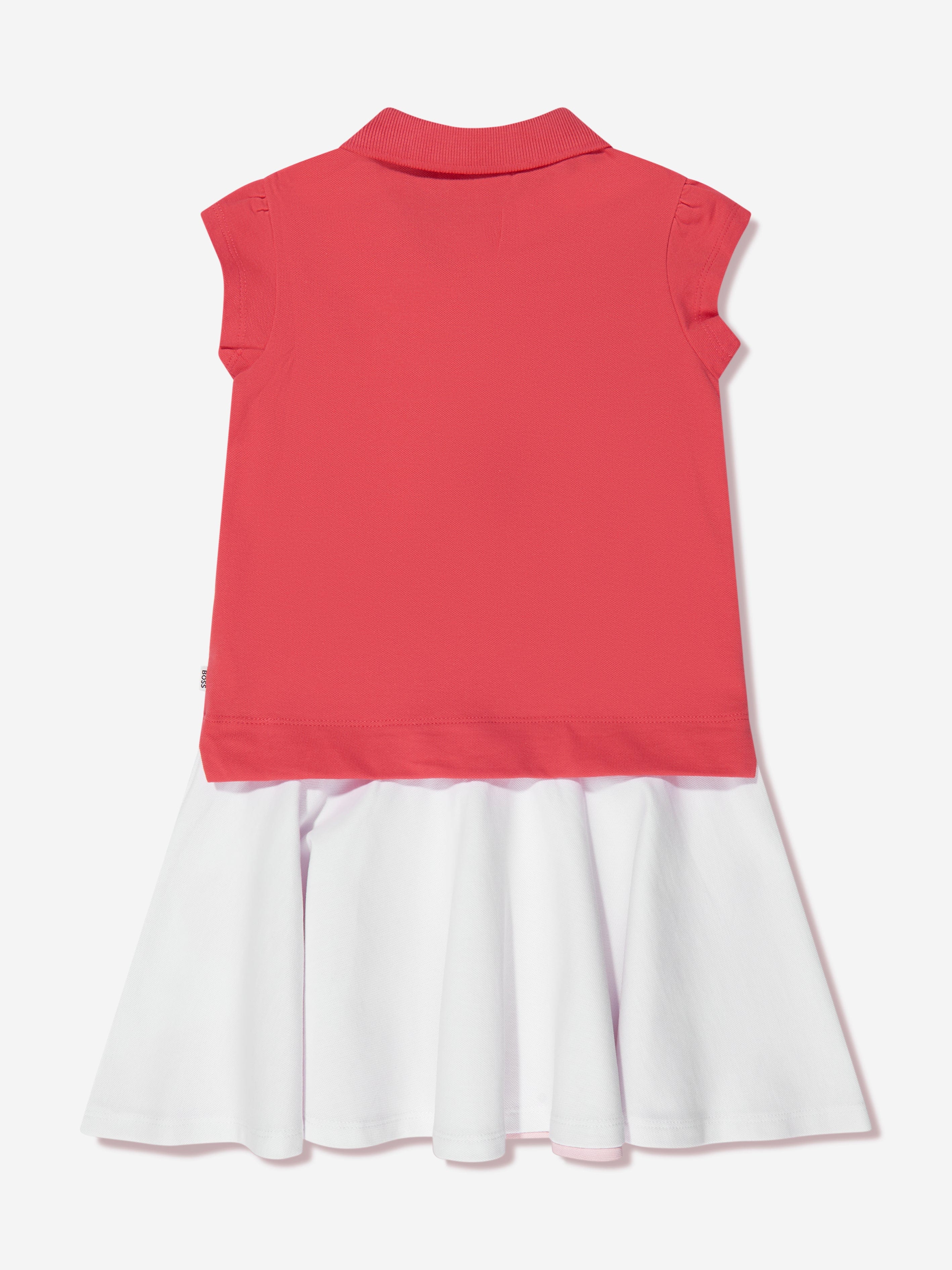 BOSS Girls Polo Dress In Red