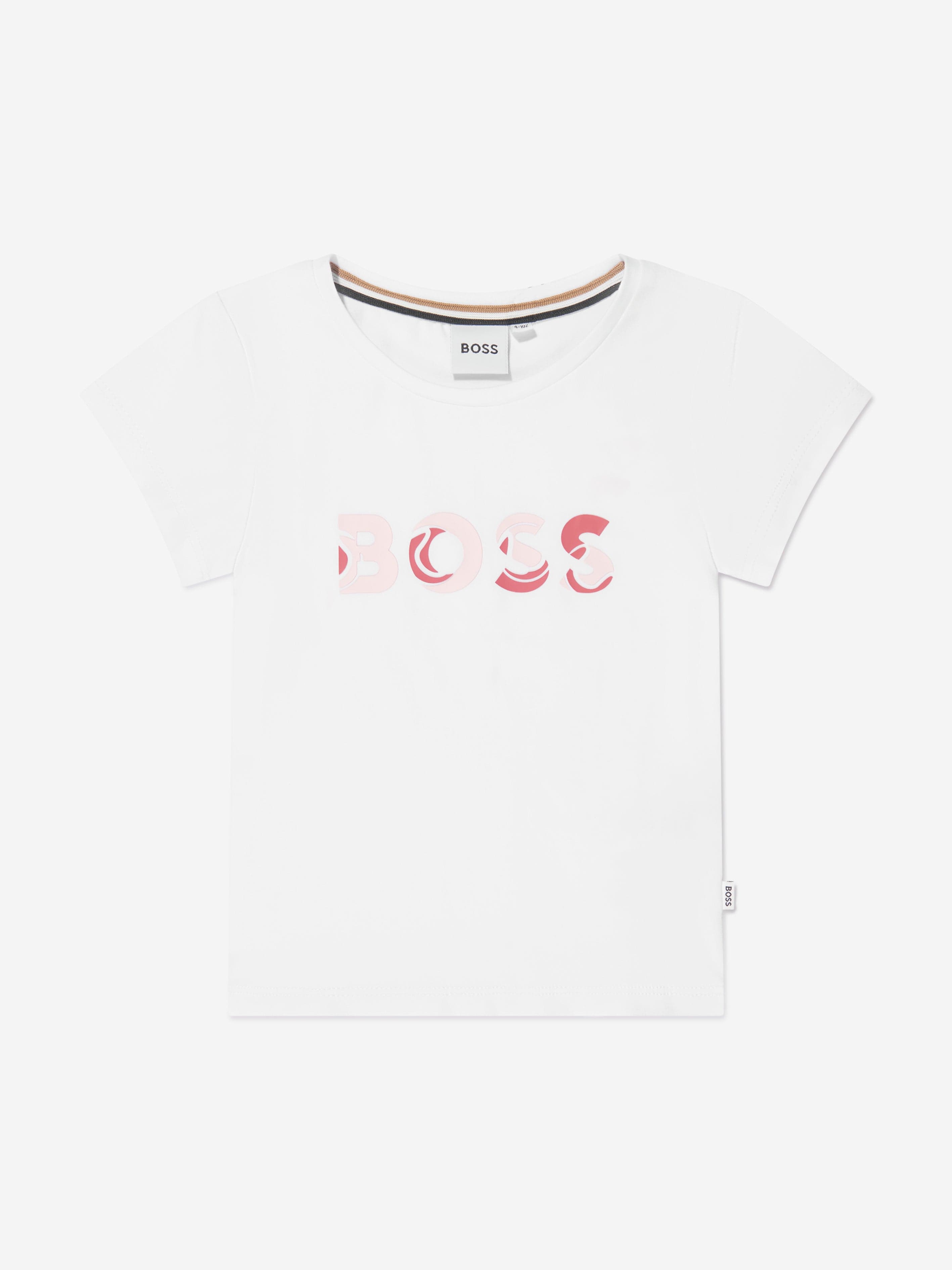 BOSS Girls Logo T-Shirt In White