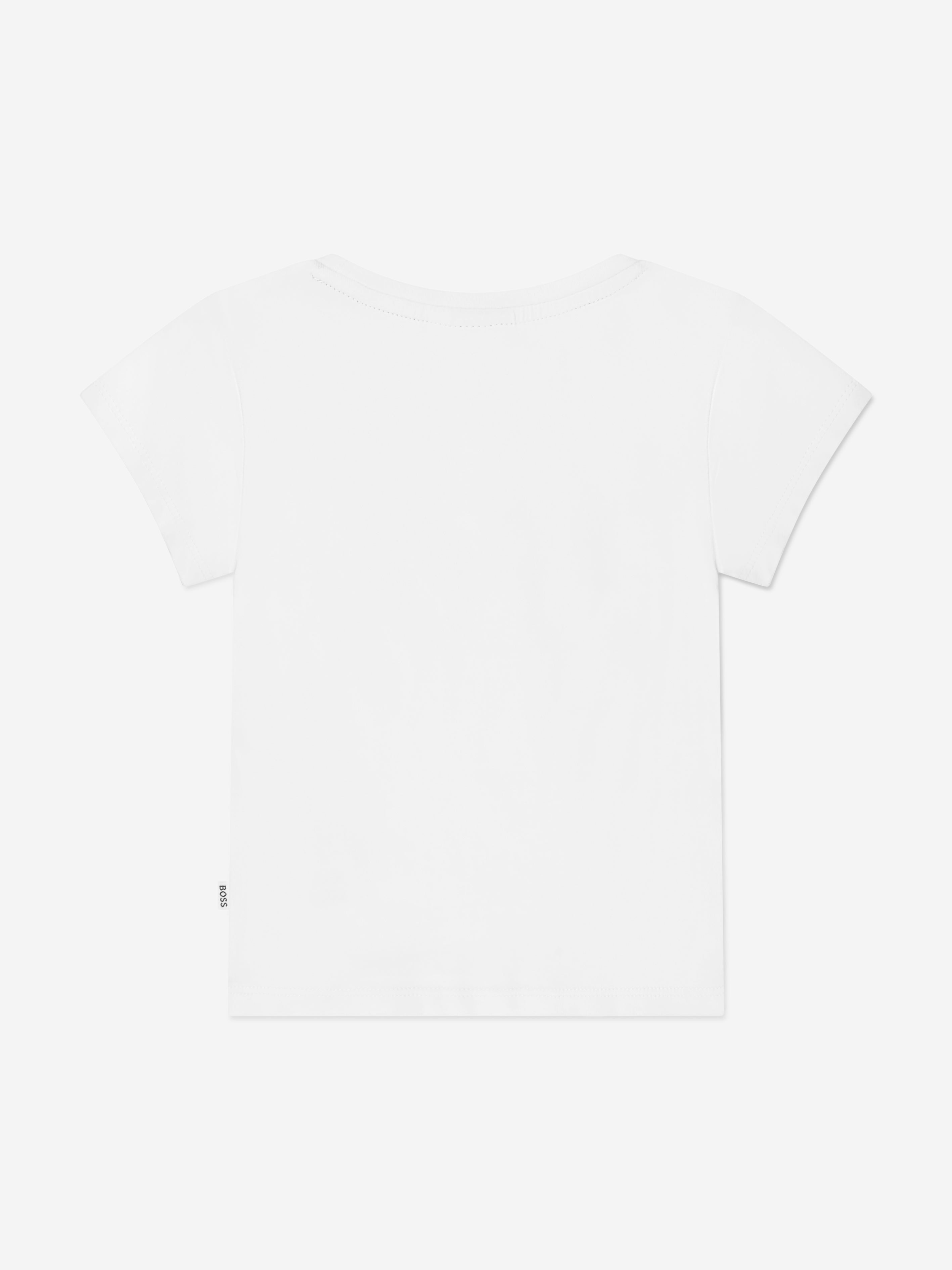 BOSS Girls Logo T-Shirt In White