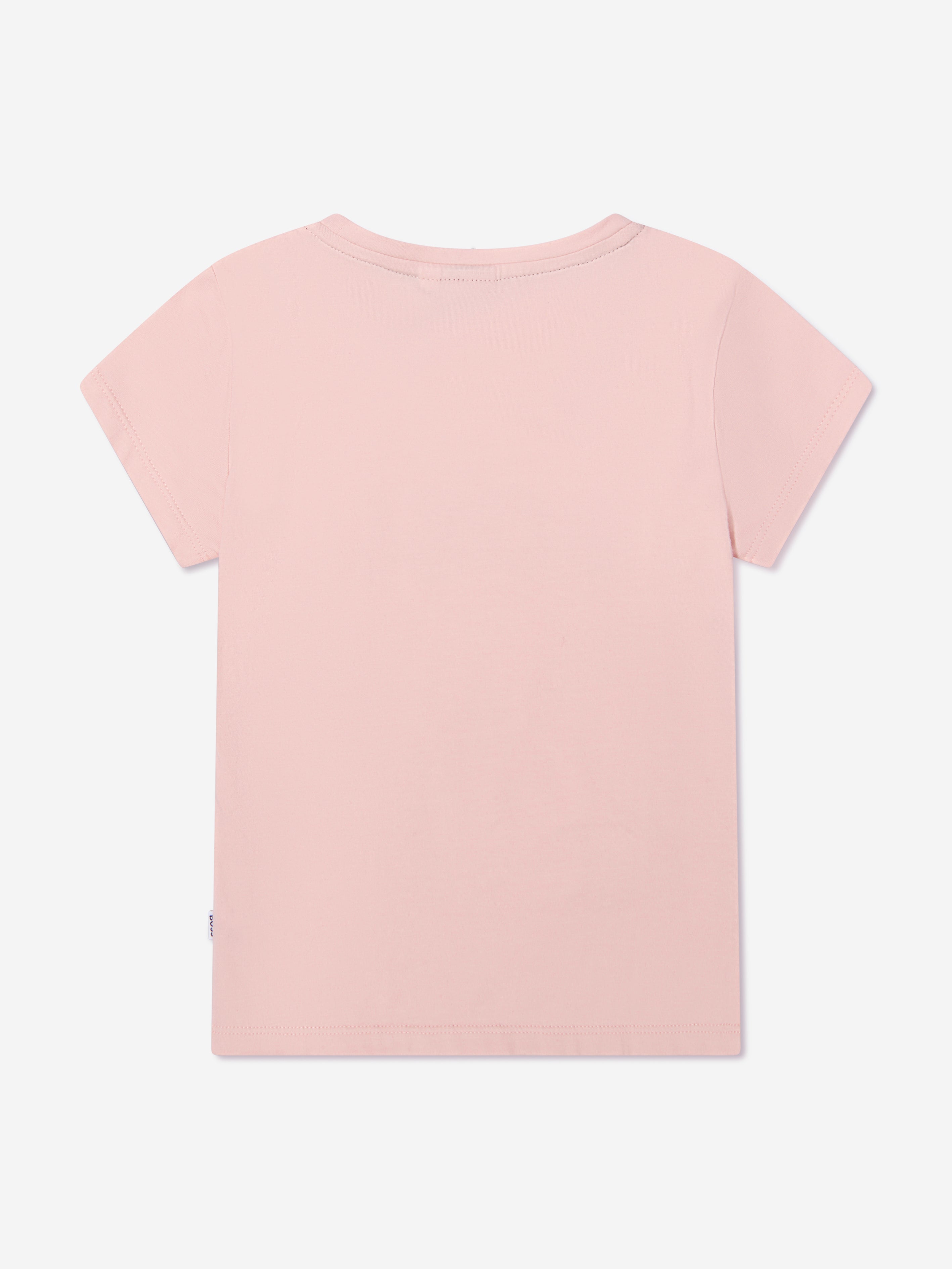 BOSS Girls Logo T-Shirt In Pink